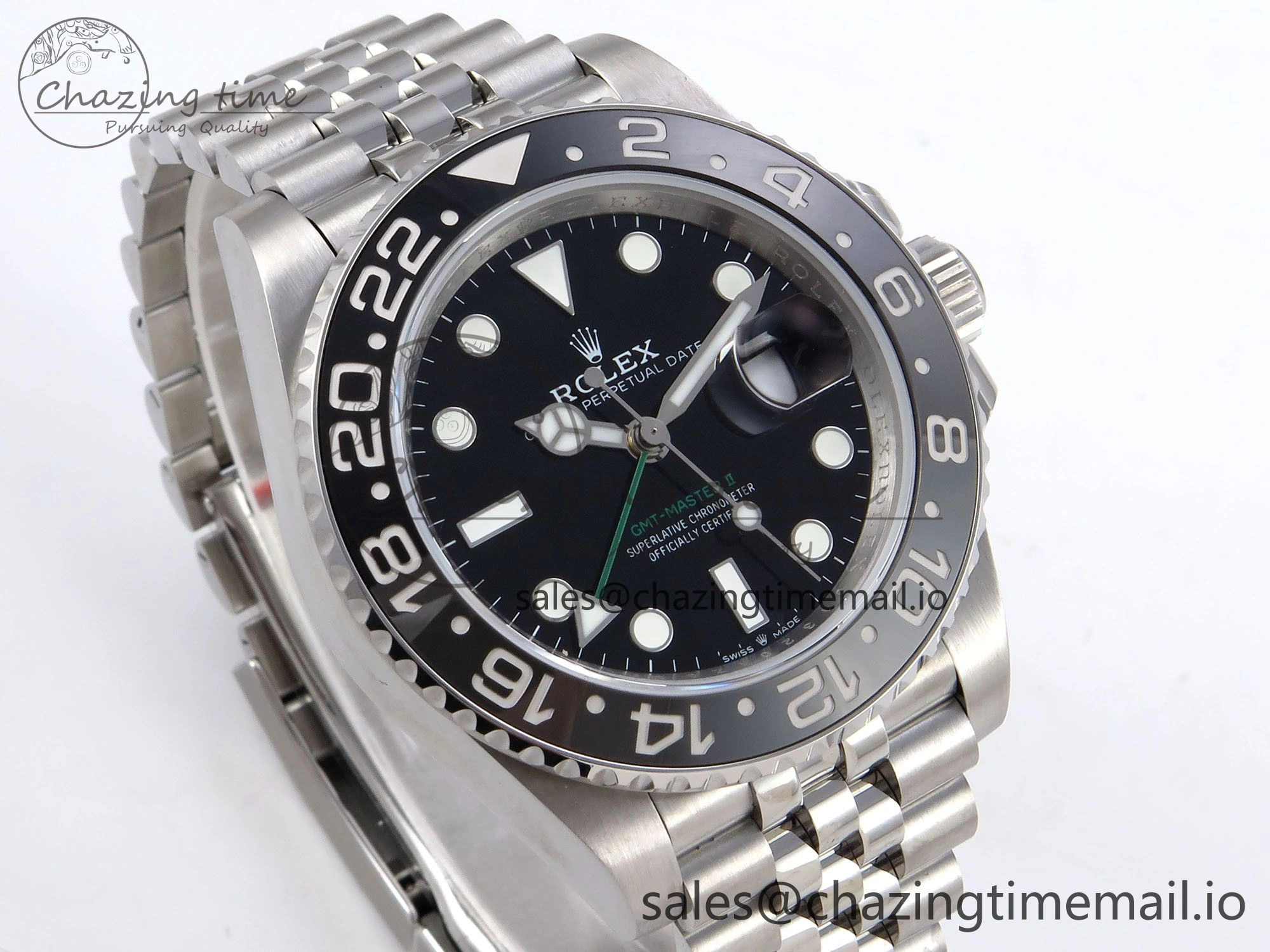 RelaxedFit GMT-Master II 126710 GRNR 904L QF 1:1 Best Edition on Jubilee Bracelet SH3285 V 1214