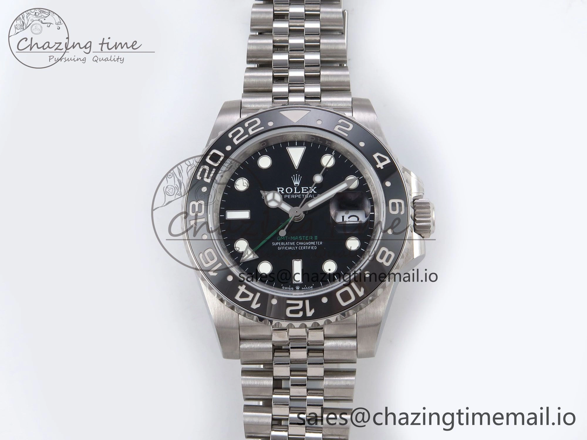 RelaxedFit GMT-Master II 126710 GRNR 904L QF 1:1 Best Edition on Jubilee Bracelet SH3285 V 1214