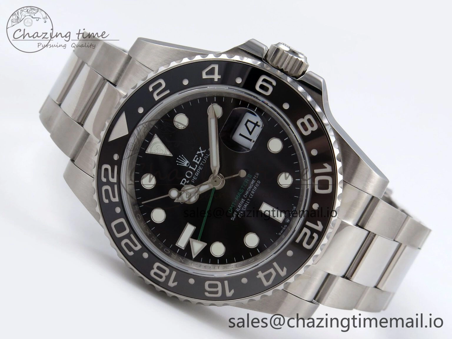 RelaxedFit GMT-Master II 126710 GRNR 904L QF 1:1 Best Edition on Oyster Bracelet SH3285 V 1213