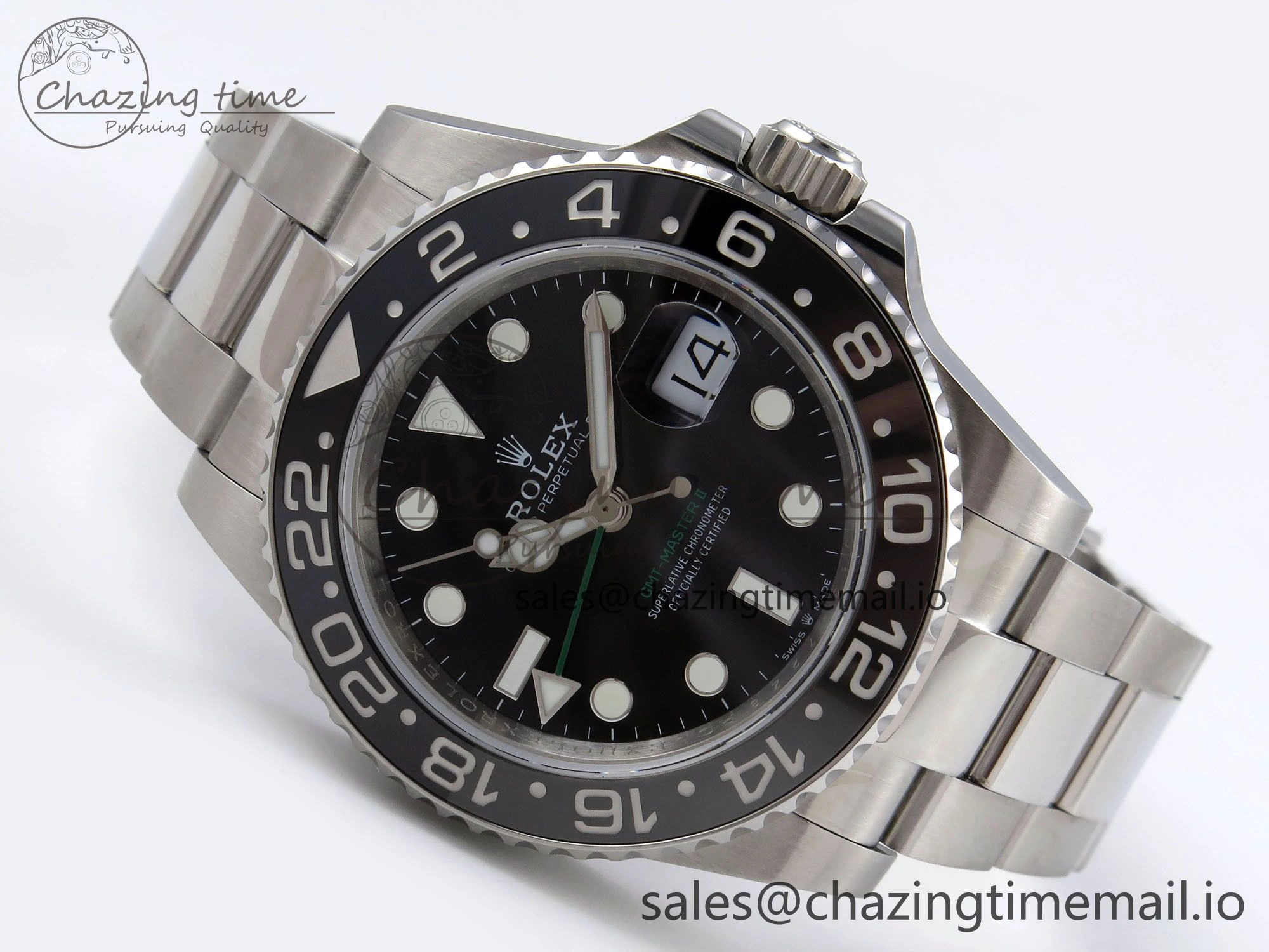 RelaxedFit GMT-Master II 126710 GRNR 904L QF 1:1 Best Edition on Oyster Bracelet SH3285 V 1213
