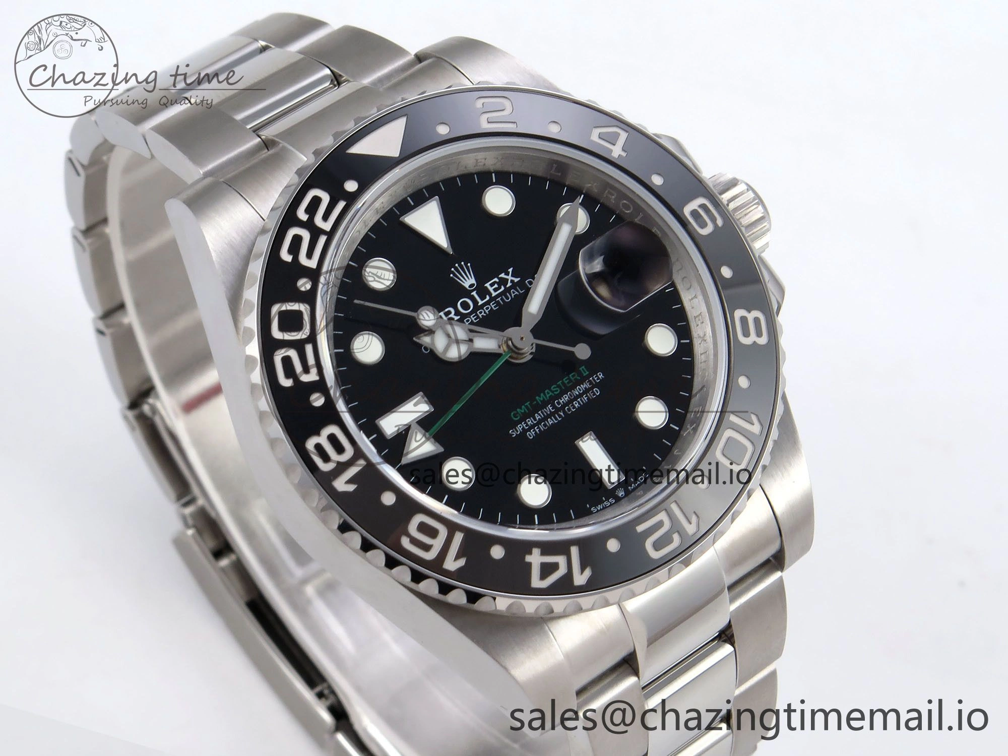 RelaxedFit GMT-Master II 126710 GRNR 904L QF 1:1 Best Edition on Oyster Bracelet SH3285 V 1213