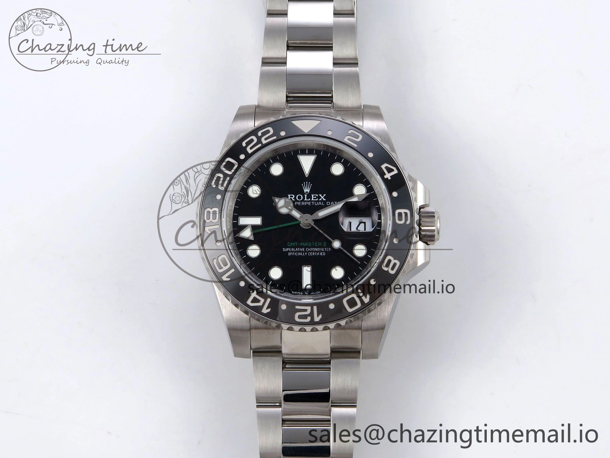 RelaxedFit GMT-Master II 126710 GRNR 904L QF 1:1 Best Edition on Oyster Bracelet SH3285 V 1213