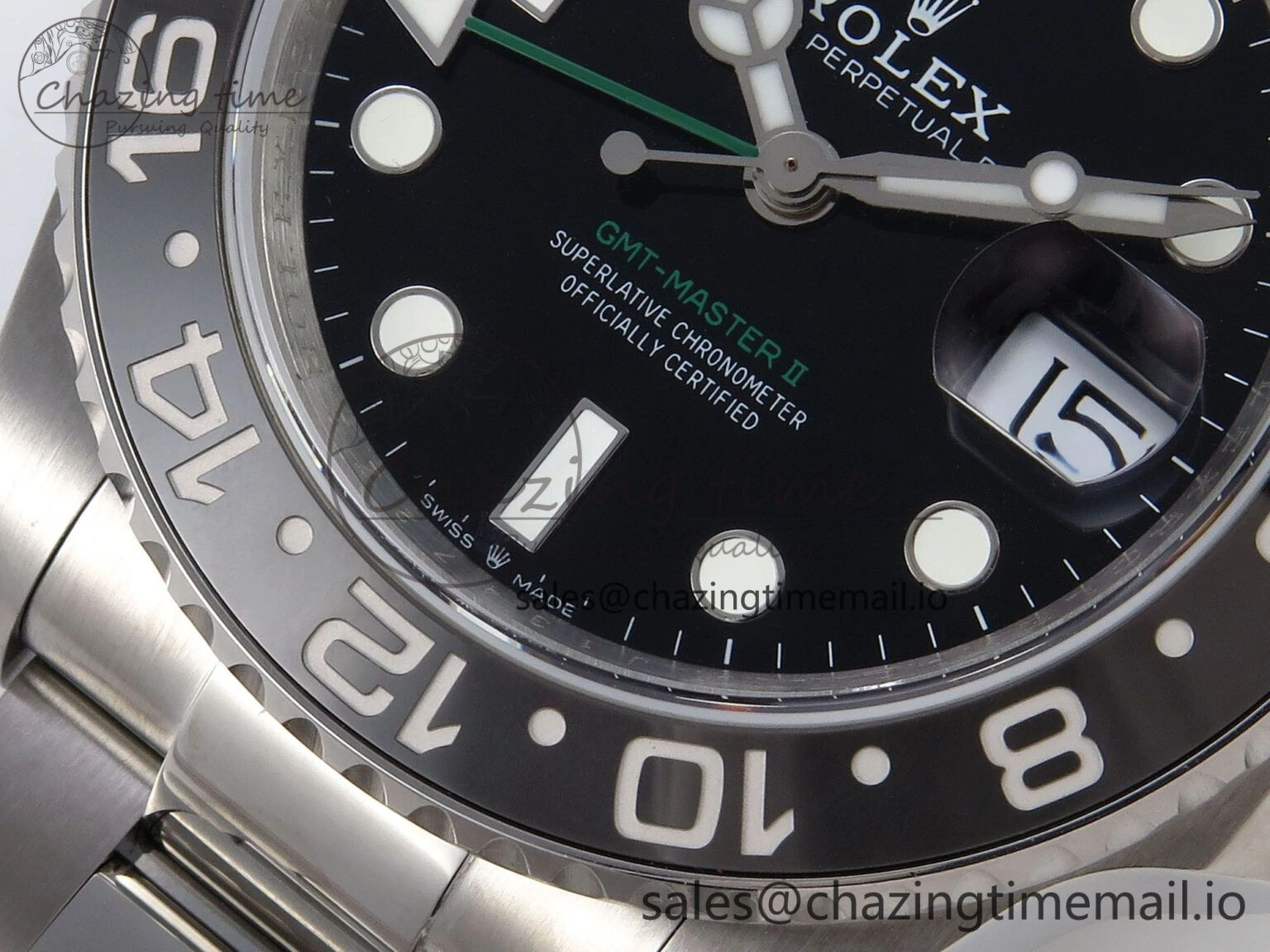 RelaxedFit GMT-Master II 126710 GRNR 904L QF 1:1 Best Edition on Oyster Bracelet SH3285 V 1213