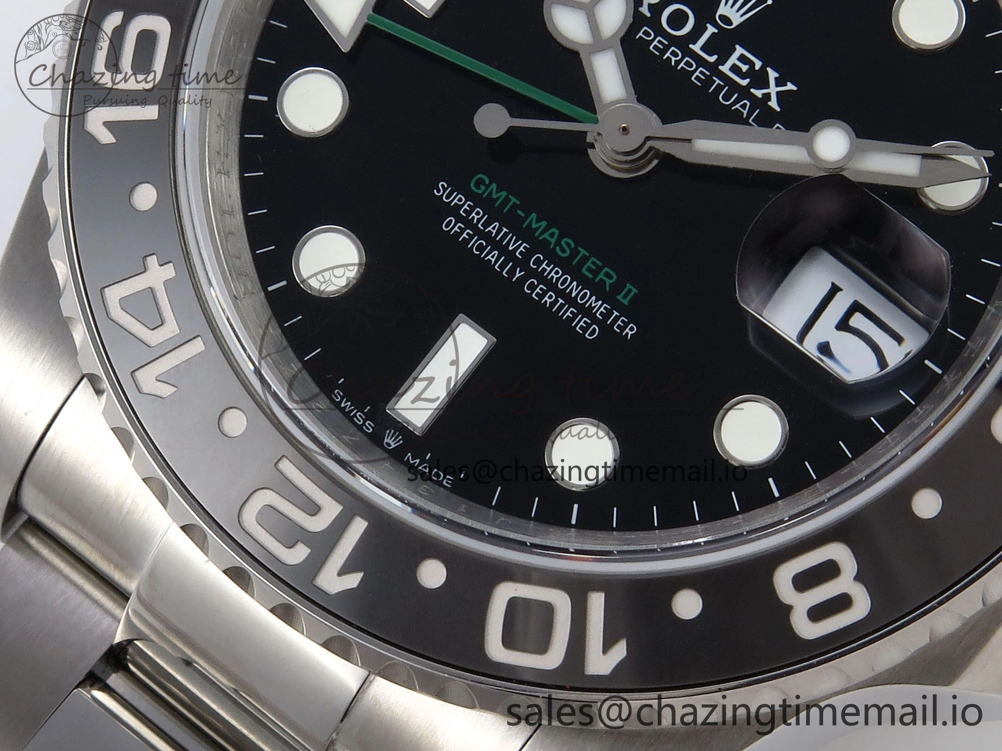 RelaxedFit GMT-Master II 126710 GRNR 904L QF 1:1 Best Edition on Oyster Bracelet SH3285 V 1213