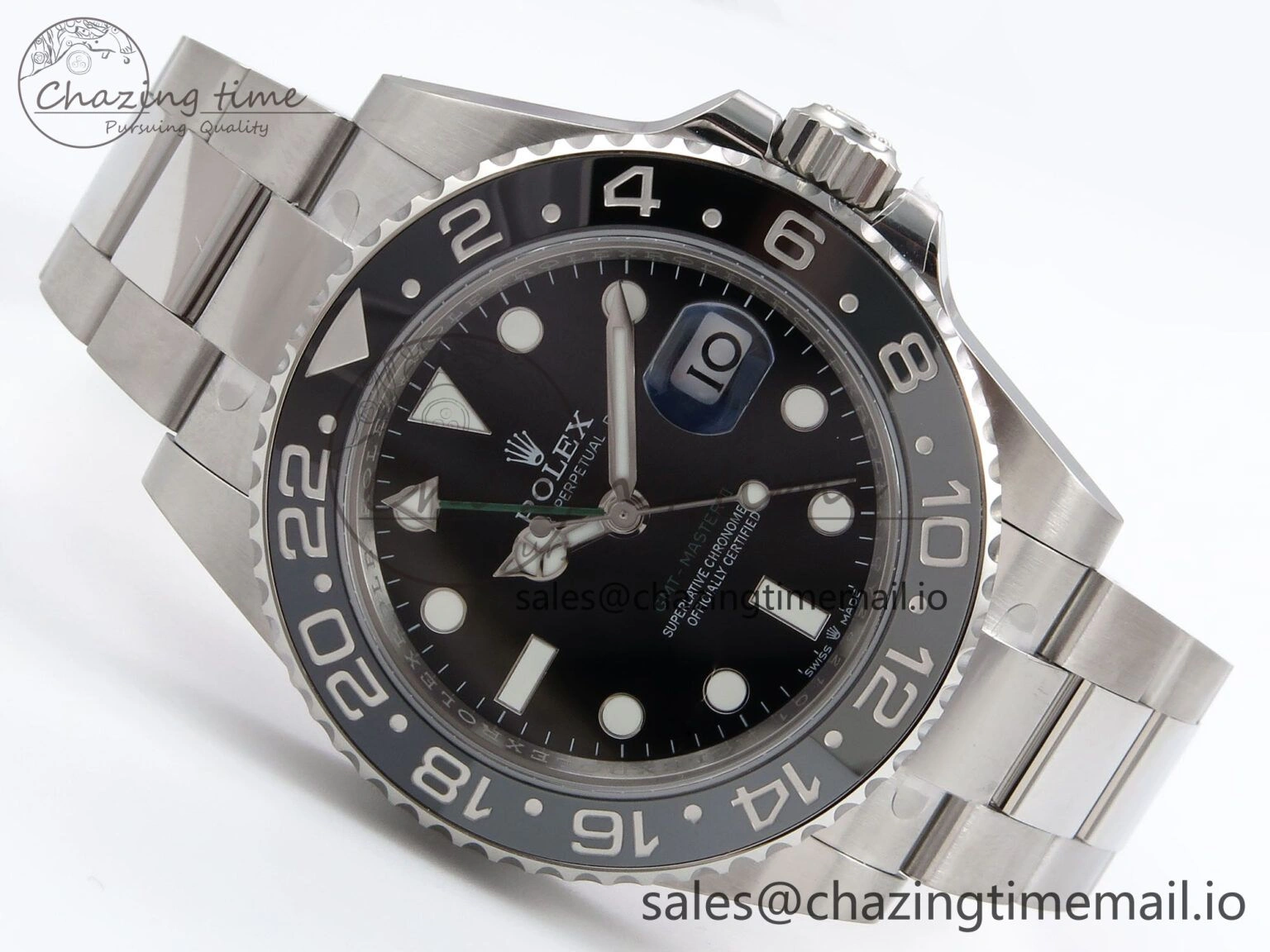 GMT-Master II 126710 GRNR 904L THBF 1:1 Best Edition on Oyster Bracelet SH3285 CHS Sleek 955