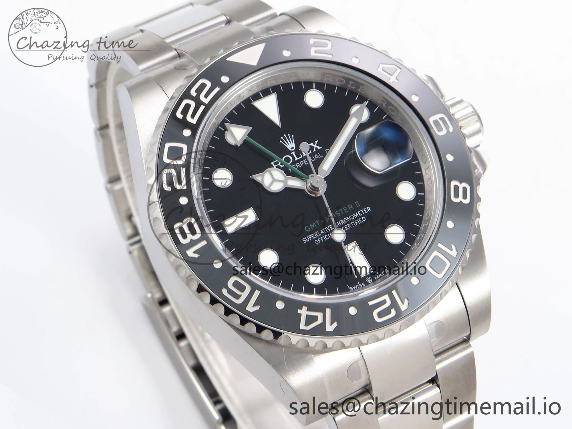 GMT-Master II 126710 GRNR 904L THBF 1:1 Best Edition on Oyster Bracelet SH3285 CHS Sleek 955