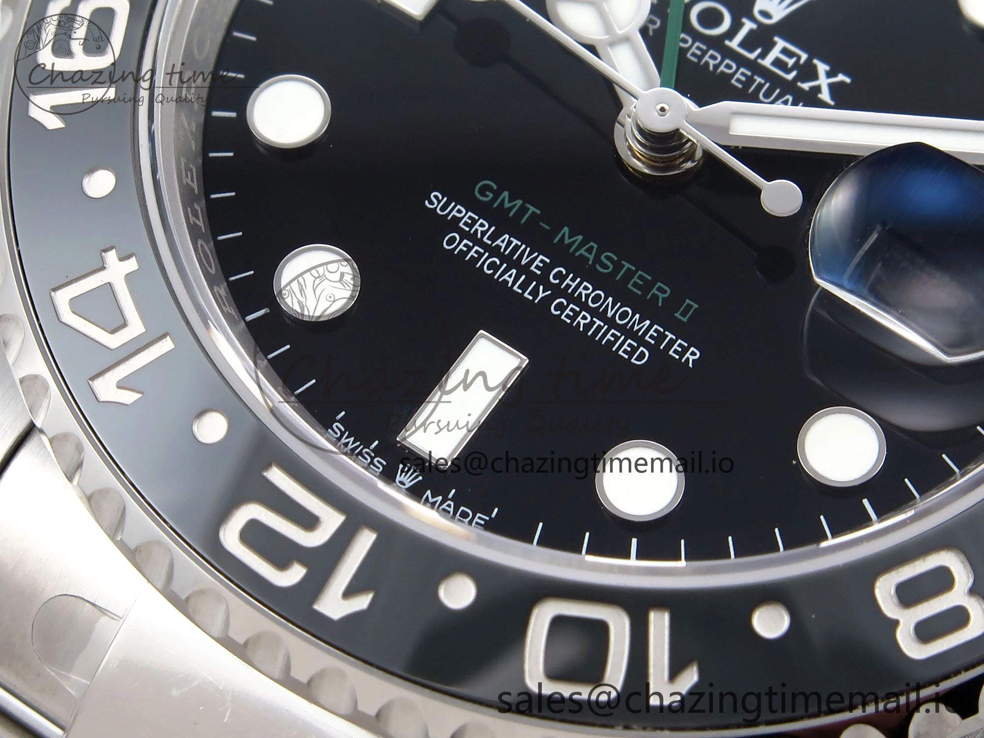 GMT-Master II 126710 GRNR 904L THBF 1:1 Best Edition on Oyster Bracelet SH3285 CHS Sleek 955