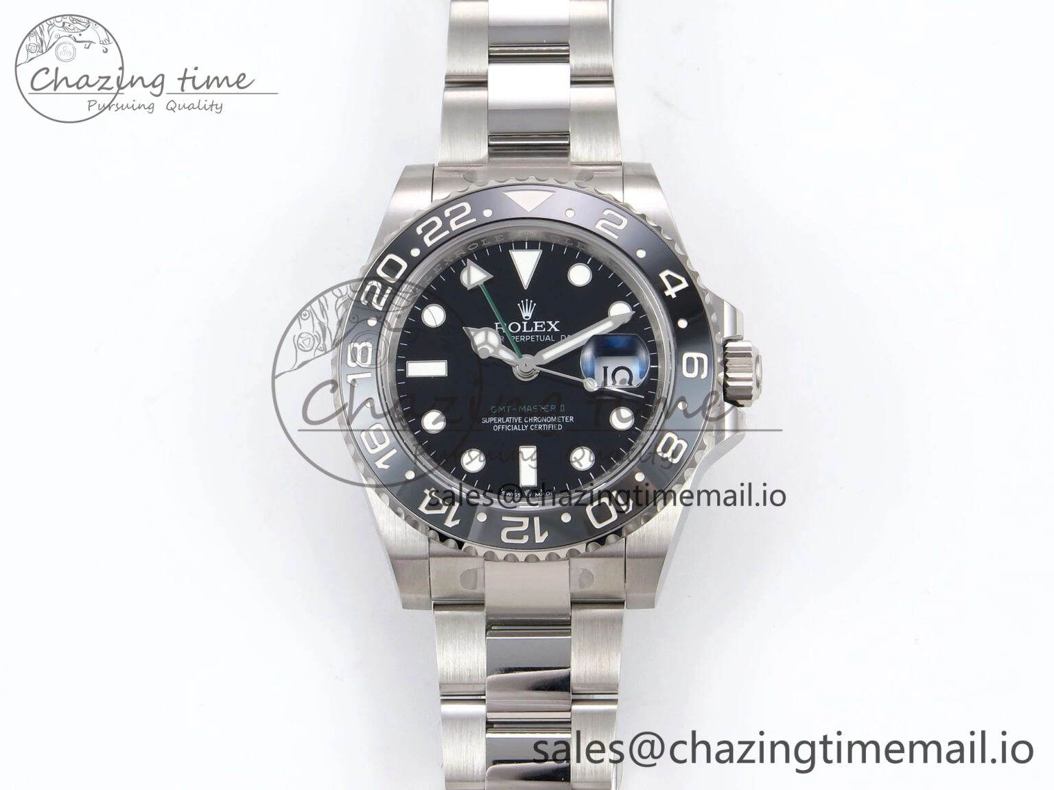 GMT-Master II 126710 GRNR 904L THBF 1:1 Best Edition on Oyster Bracelet SH3285 CHS Sleek 955