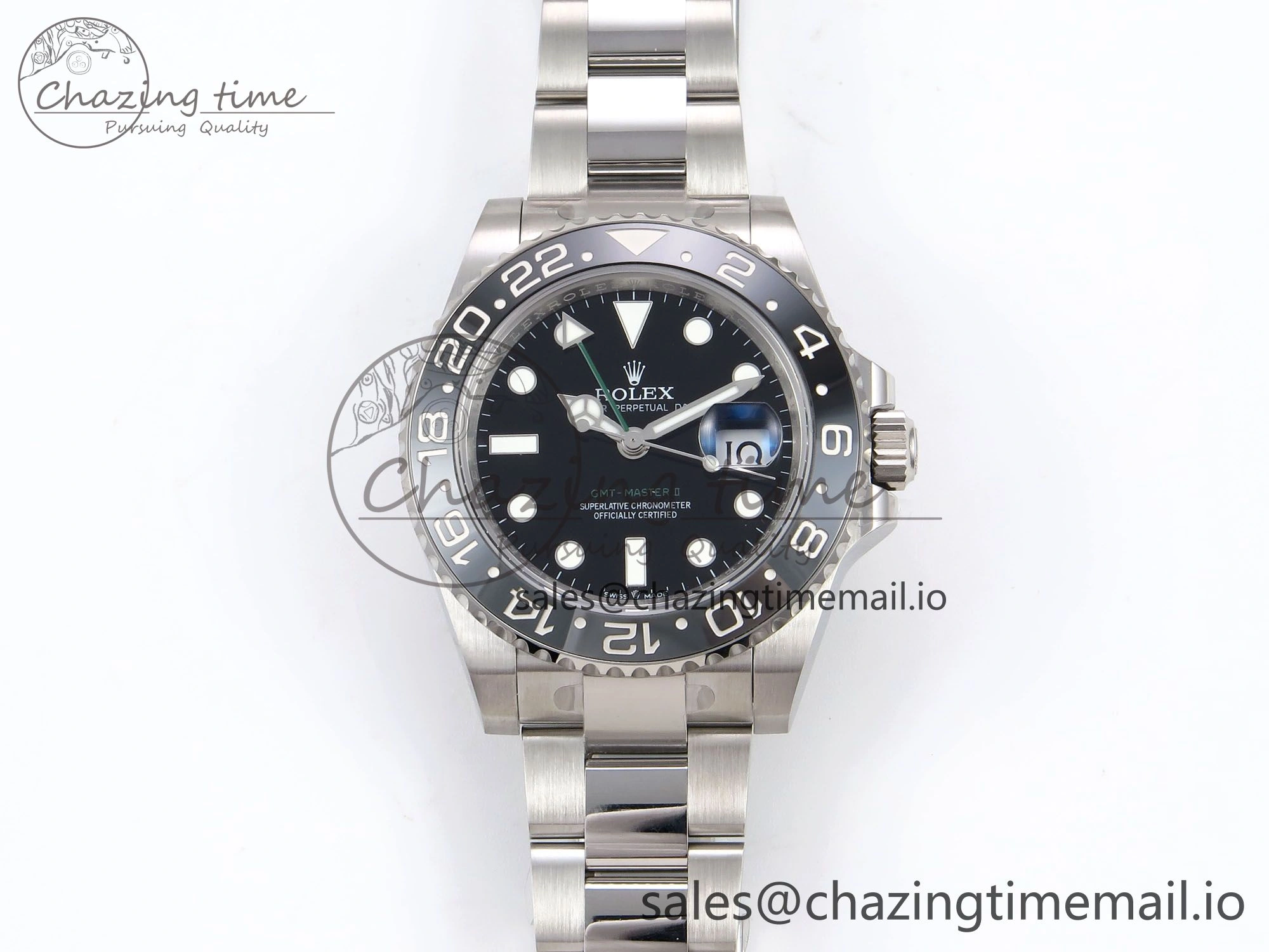 GMT-Master II 126710 GRNR 904L THBF 1:1 Best Edition on Oyster Bracelet SH3285 CHS Sleek 955