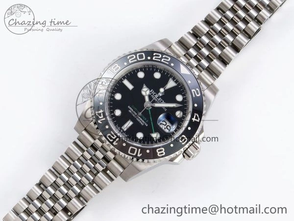 Snug GMT-Master II 126710 GRNR Black Gray Ceramic 904L Steel 3EF 1:1 Best Edition on Jubilee Strap VR 1339