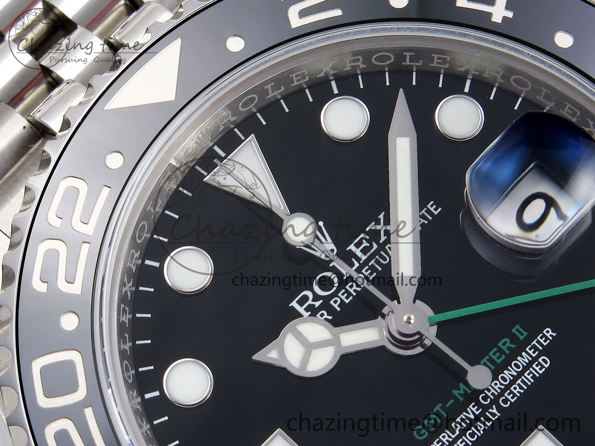 Snug GMT-Master II 126710 GRNR Black Gray Ceramic 904L Steel 3EF 1:1 Best Edition on Jubilee Strap VR 1339
