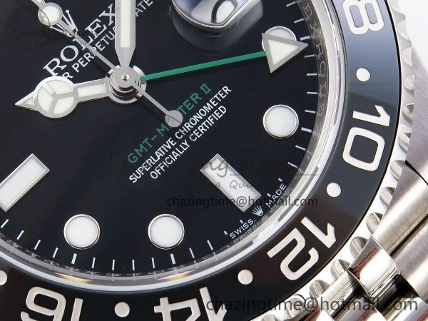 Snug GMT-Master II 126710 GRNR Black Gray Ceramic 904L Steel 3EF 1:1 Best Edition on Jubilee Strap VR 1339