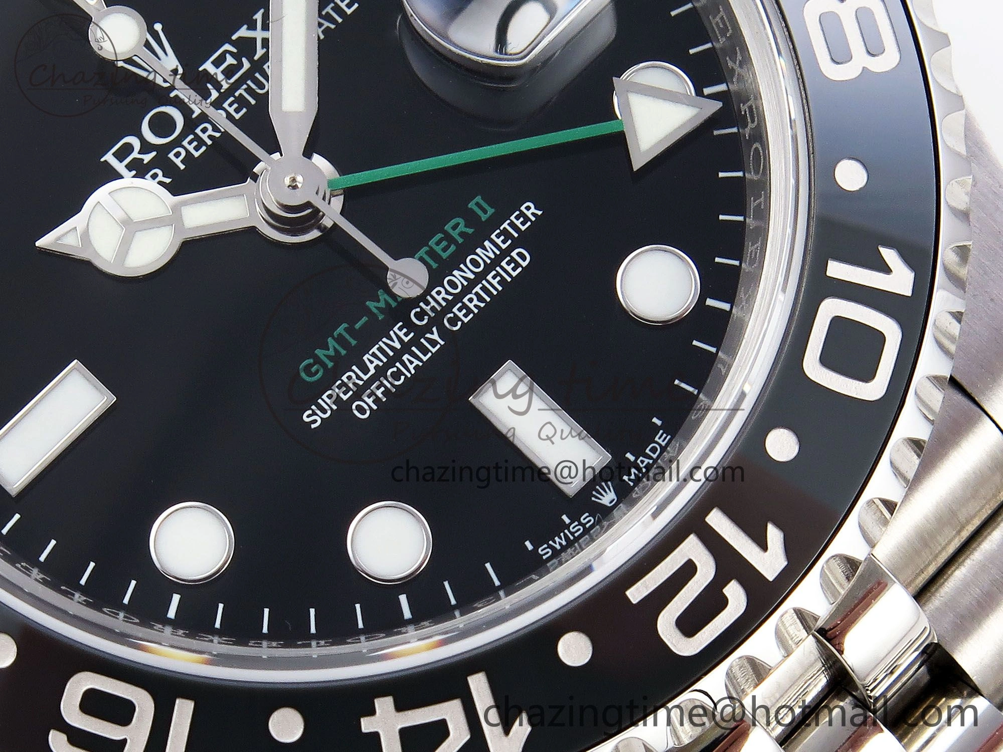 Snug GMT-Master II 126710 GRNR Black Gray Ceramic 904L Steel 3EF 1:1 Best Edition on Jubilee Strap VR 1339
