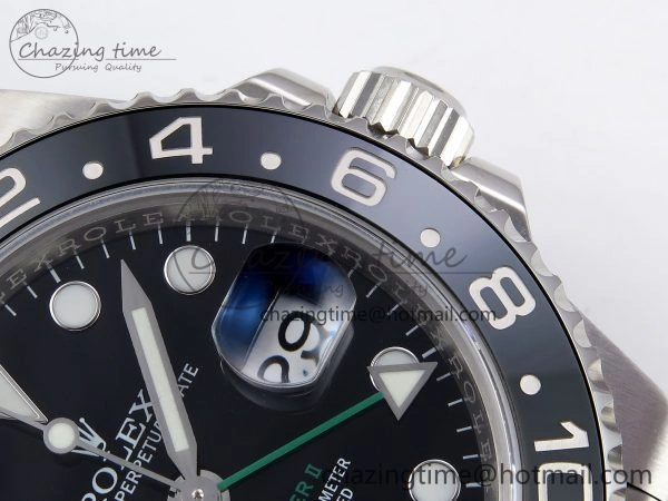 Snug GMT-Master II 126710 GRNR Black Gray Ceramic 904L Steel 3EF 1:1 Best Edition on Jubilee Strap VR 1339