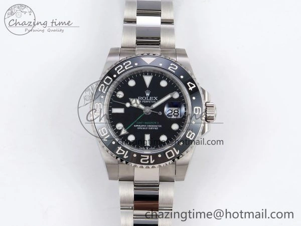 SmoothTexture GMT-Master II 126710 GRNR Black Gray Ceramic 904L Steel 3EF 1:1 Best Edition on Oyster Strap VR 1342