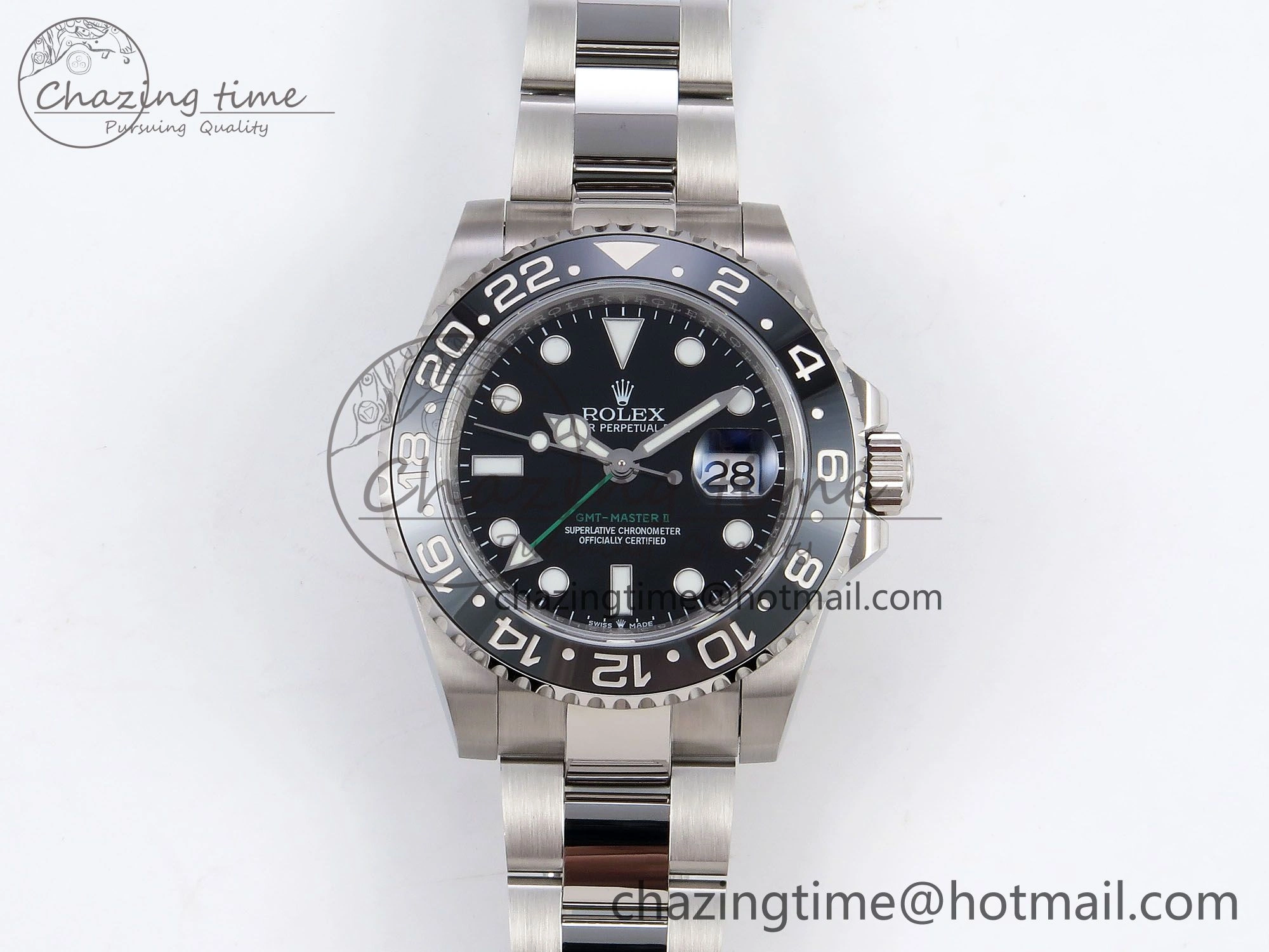 SmoothTexture GMT-Master II 126710 GRNR Black Gray Ceramic 904L Steel 3EF 1:1 Best Edition on Oyster Strap VR 1342
