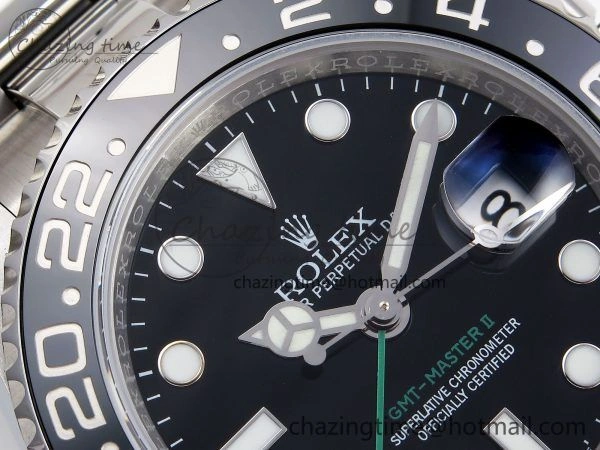 SmoothTexture GMT-Master II 126710 GRNR Black Gray Ceramic 904L Steel 3EF 1:1 Best Edition on Oyster Strap VR 1342