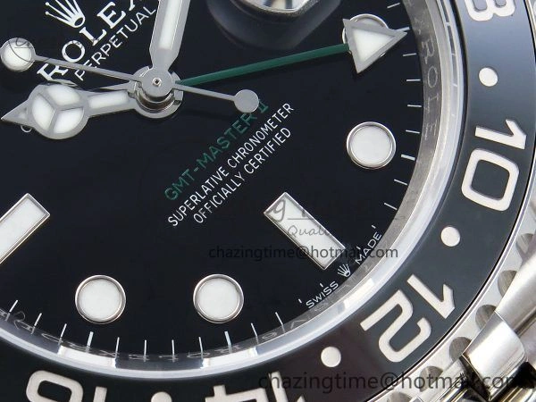 FlexibleFit GMT-Master II 126710 GRNR Black Gray Ceramic 904L Steel ARF 1:1 Best Edition on Jubilee Strap VR3285 CHS 1322