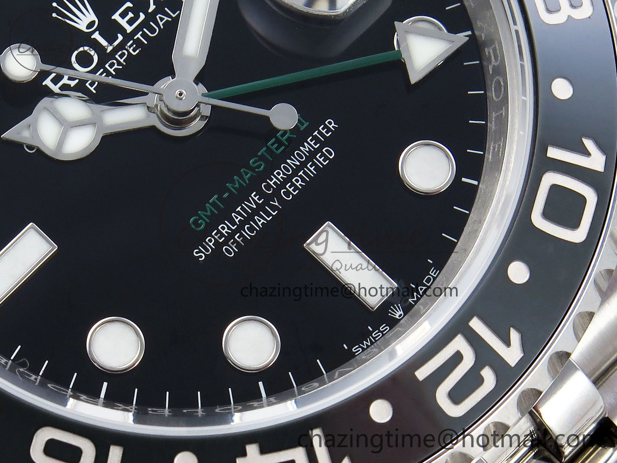 FlexibleFit GMT-Master II 126710 GRNR Black Gray Ceramic 904L Steel ARF 1:1 Best Edition on Jubilee Strap VR3285 CHS 1322