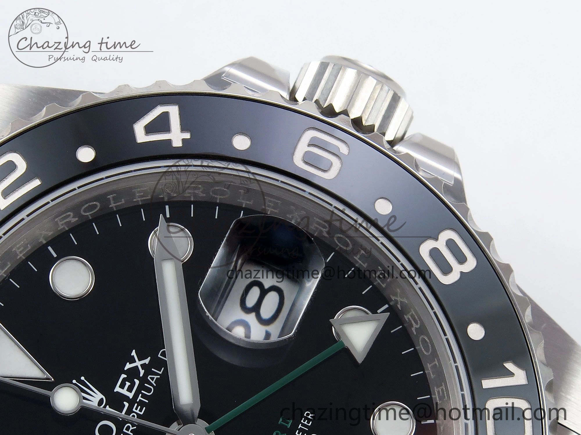 FlexibleFit GMT-Master II 126710 GRNR Black Gray Ceramic 904L Steel ARF 1:1 Best Edition on Jubilee Strap VR3285 CHS 1322