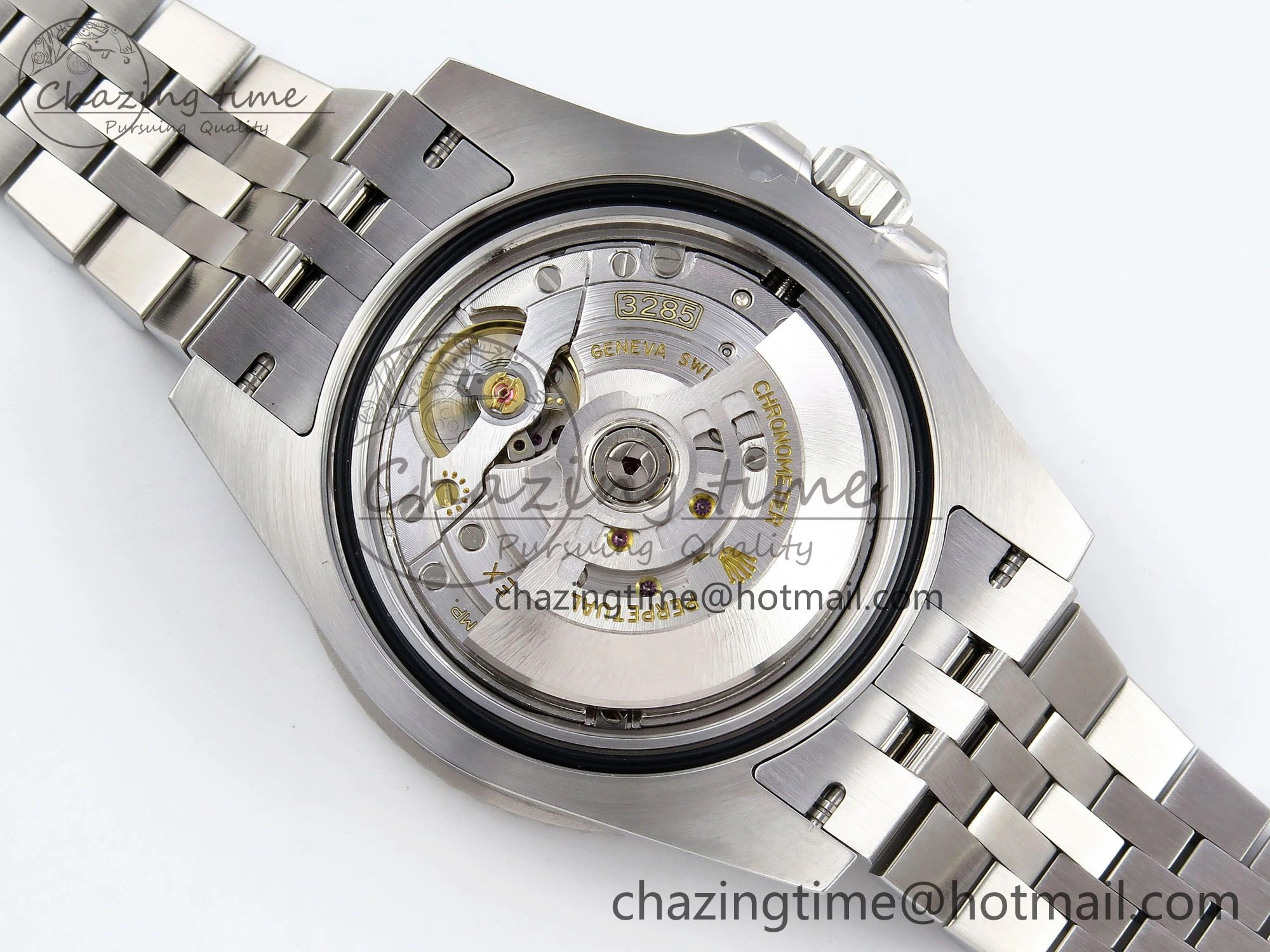 FlexibleFit GMT-Master II 126710 GRNR Black Gray Ceramic 904L Steel ARF 1:1 Best Edition on Jubilee Strap VR3285 CHS 1322