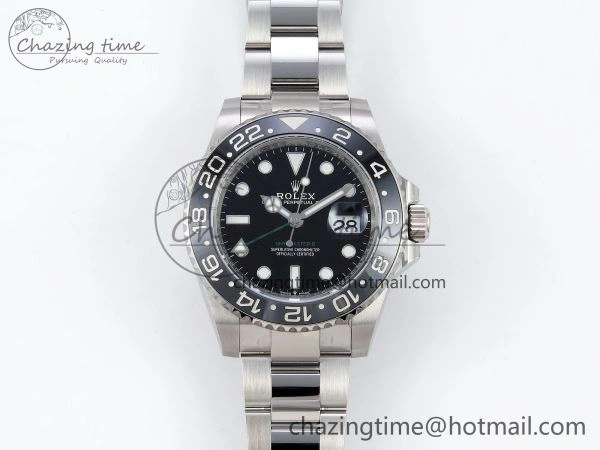 GMT-Master II 126710 GRNR Black Gray Ceramic 904L Steel ARF 1:1 Best Edition on Oyster Strap VR3285 CHS MultiPurpose 1321