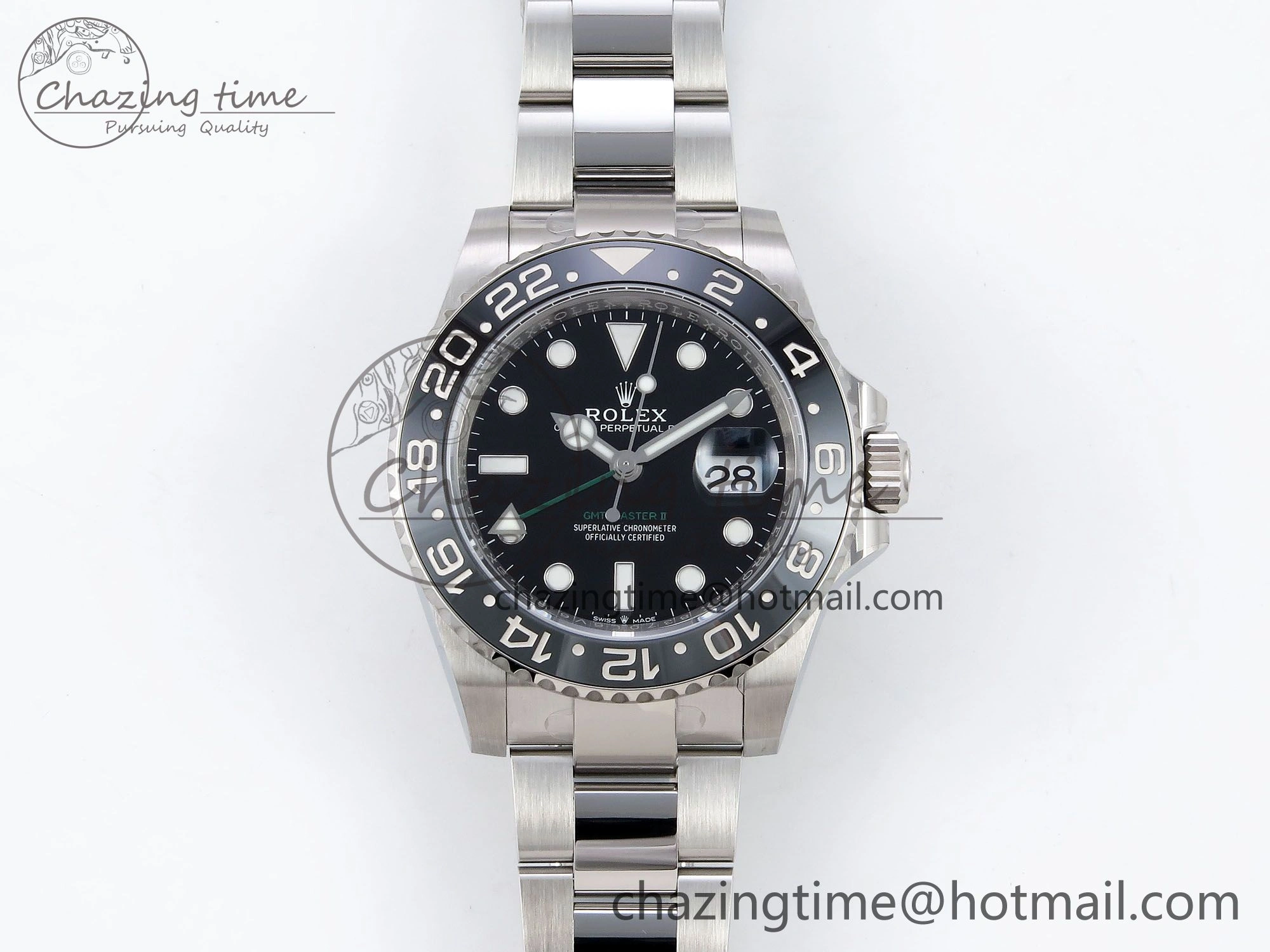 GMT-Master II 126710 GRNR Black Gray Ceramic 904L Steel ARF 1:1 Best Edition on Oyster Strap VR3285 CHS MultiPurpose 1321