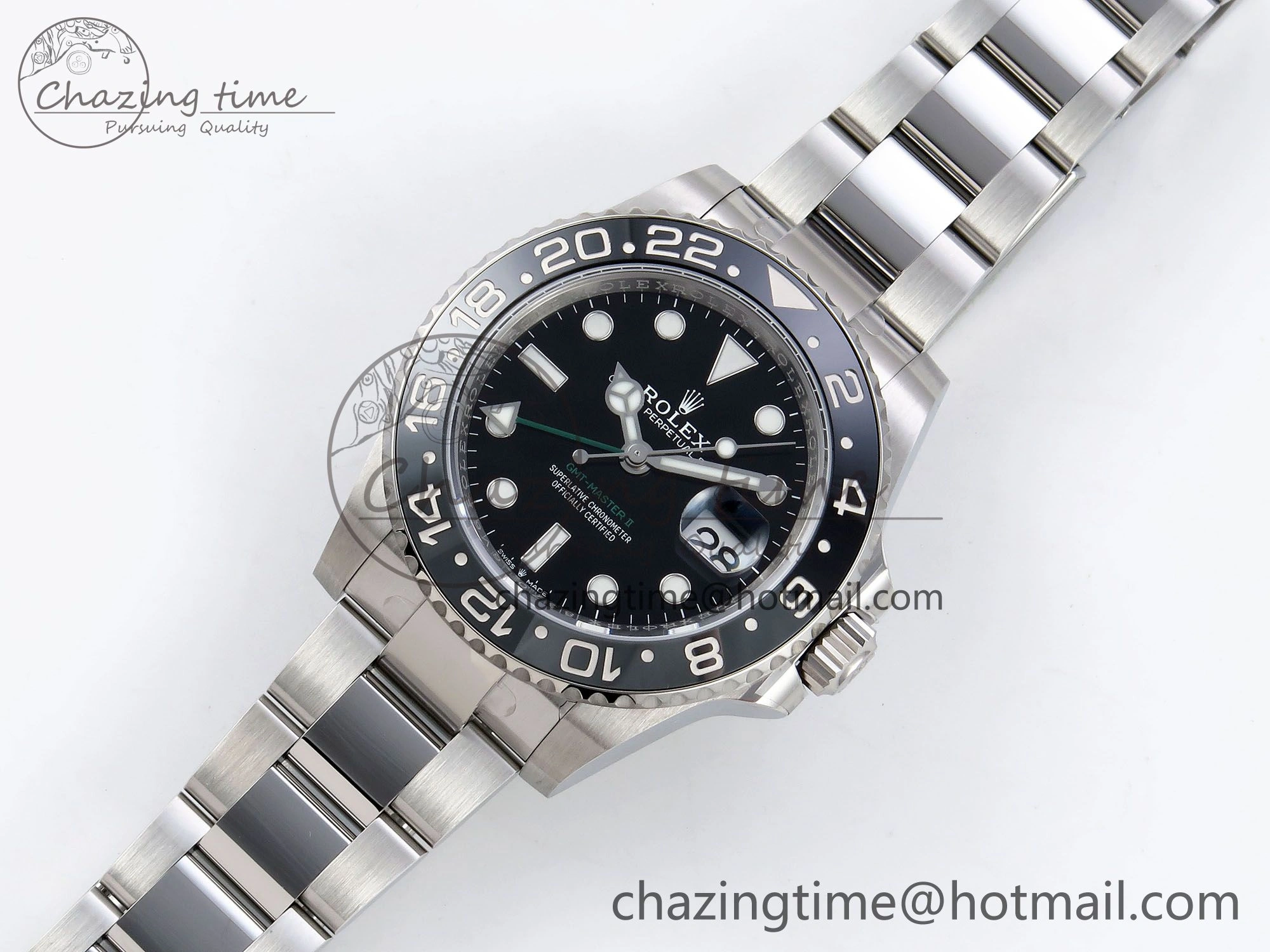 GMT-Master II 126710 GRNR Black Gray Ceramic 904L Steel ARF 1:1 Best Edition on Oyster Strap VR3285 CHS MultiPurpose 1321
