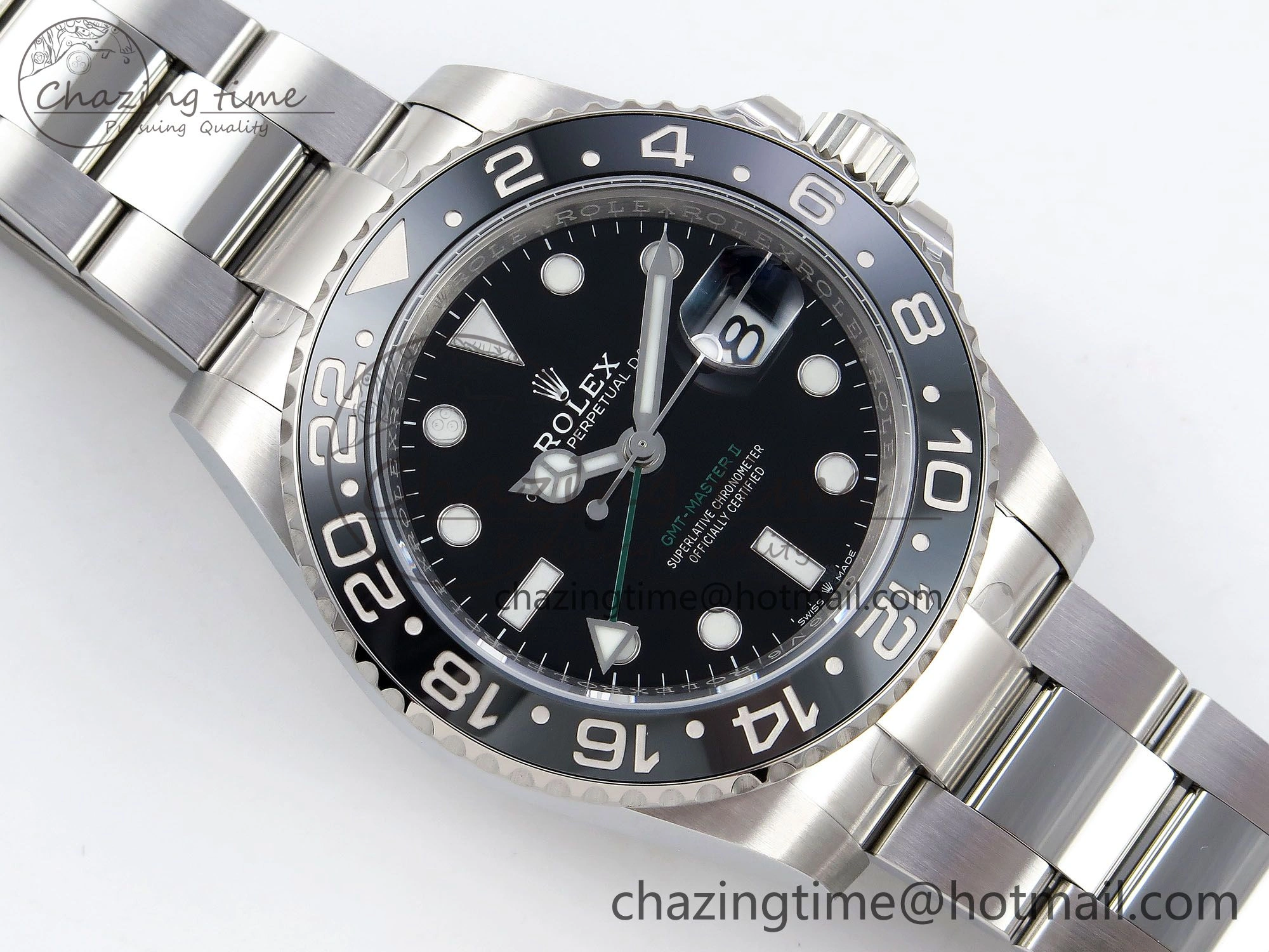 GMT-Master II 126710 GRNR Black Gray Ceramic 904L Steel ARF 1:1 Best Edition on Oyster Strap VR3285 CHS MultiPurpose 1321