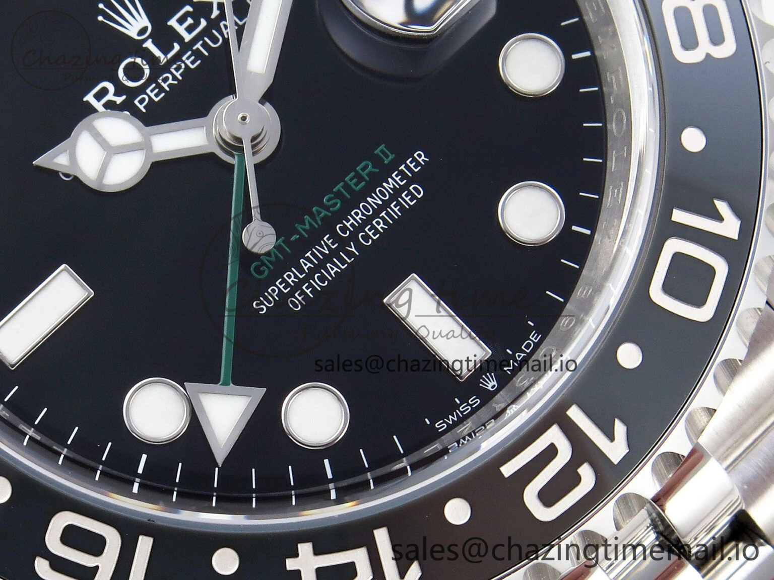 Durable GMT-Master II 126710 GRNR Black Gray Ceramic 904L Steel Clean 1:1 Best Edition on Jubilee Strap DD 1330