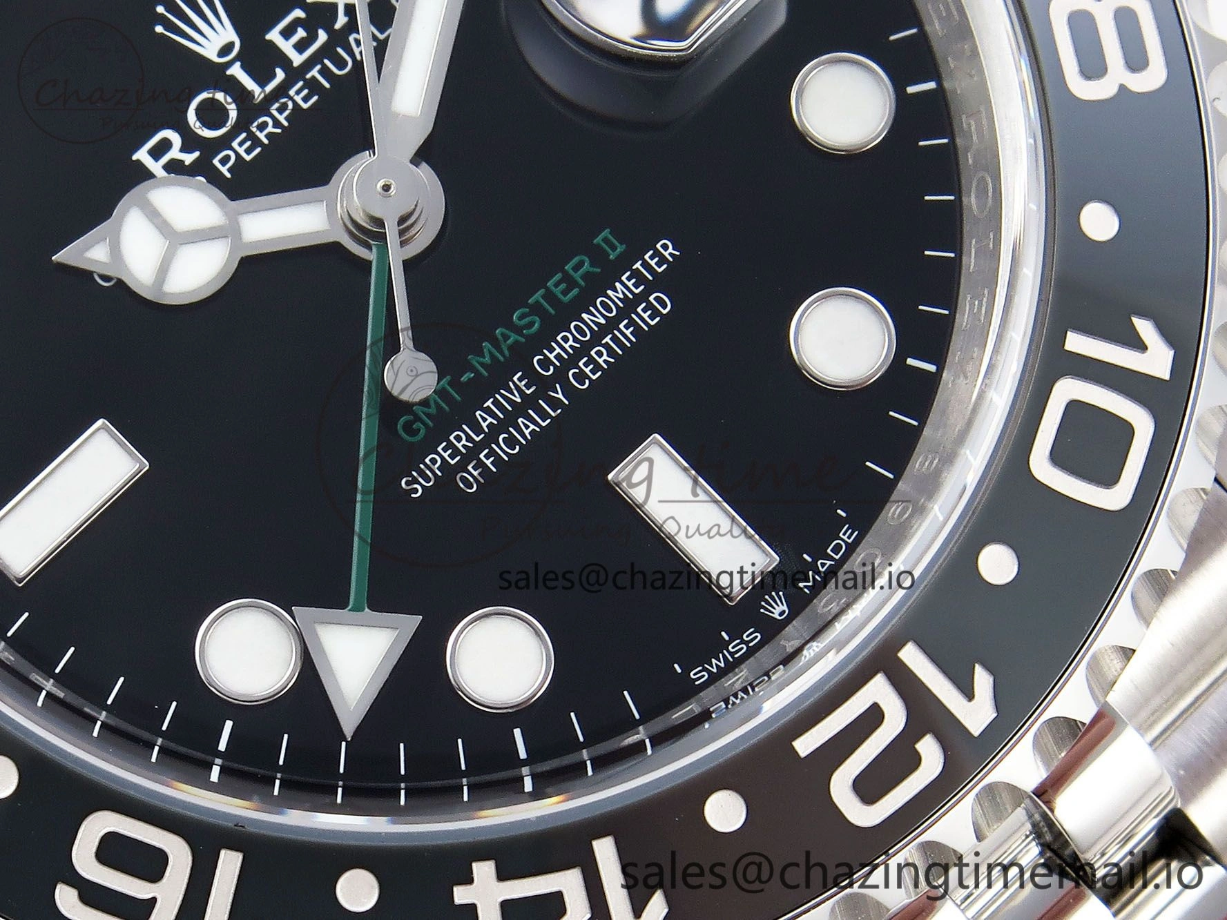 Durable GMT-Master II 126710 GRNR Black Gray Ceramic 904L Steel Clean 1:1 Best Edition on Jubilee Strap DD 1330