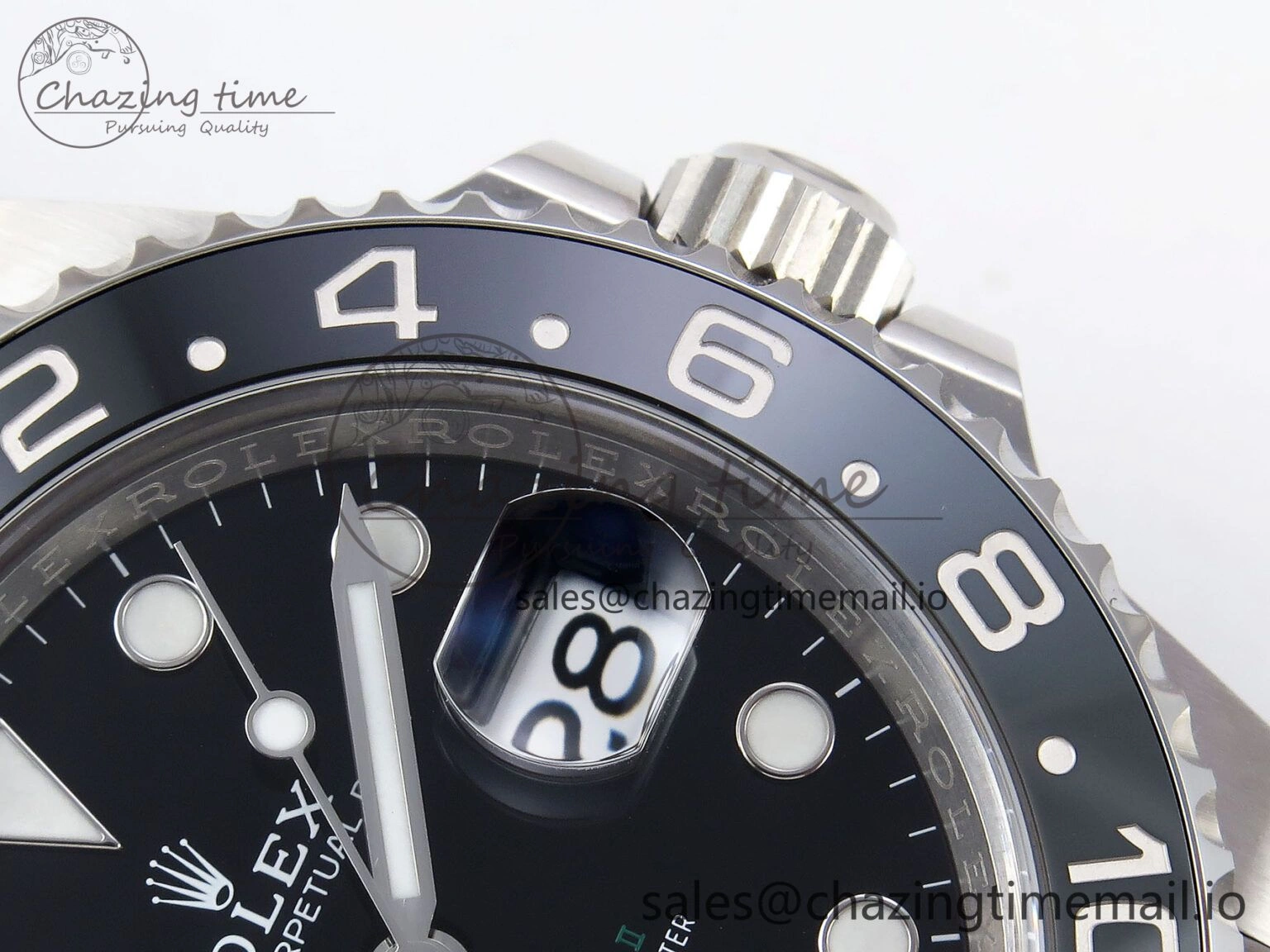 Durable GMT-Master II 126710 GRNR Black Gray Ceramic 904L Steel Clean 1:1 Best Edition on Jubilee Strap DD 1330