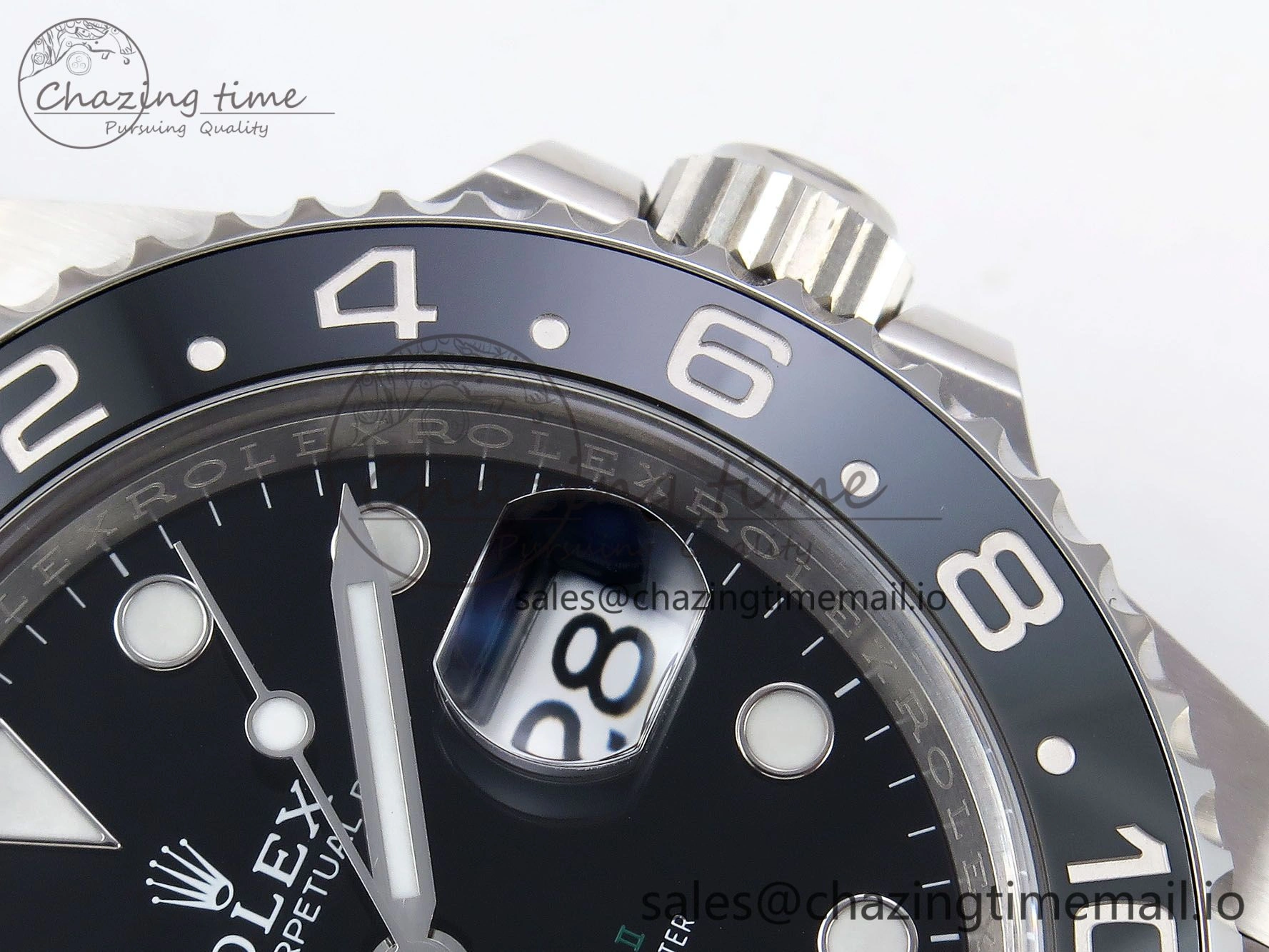 Durable GMT-Master II 126710 GRNR Black Gray Ceramic 904L Steel Clean 1:1 Best Edition on Jubilee Strap DD 1330