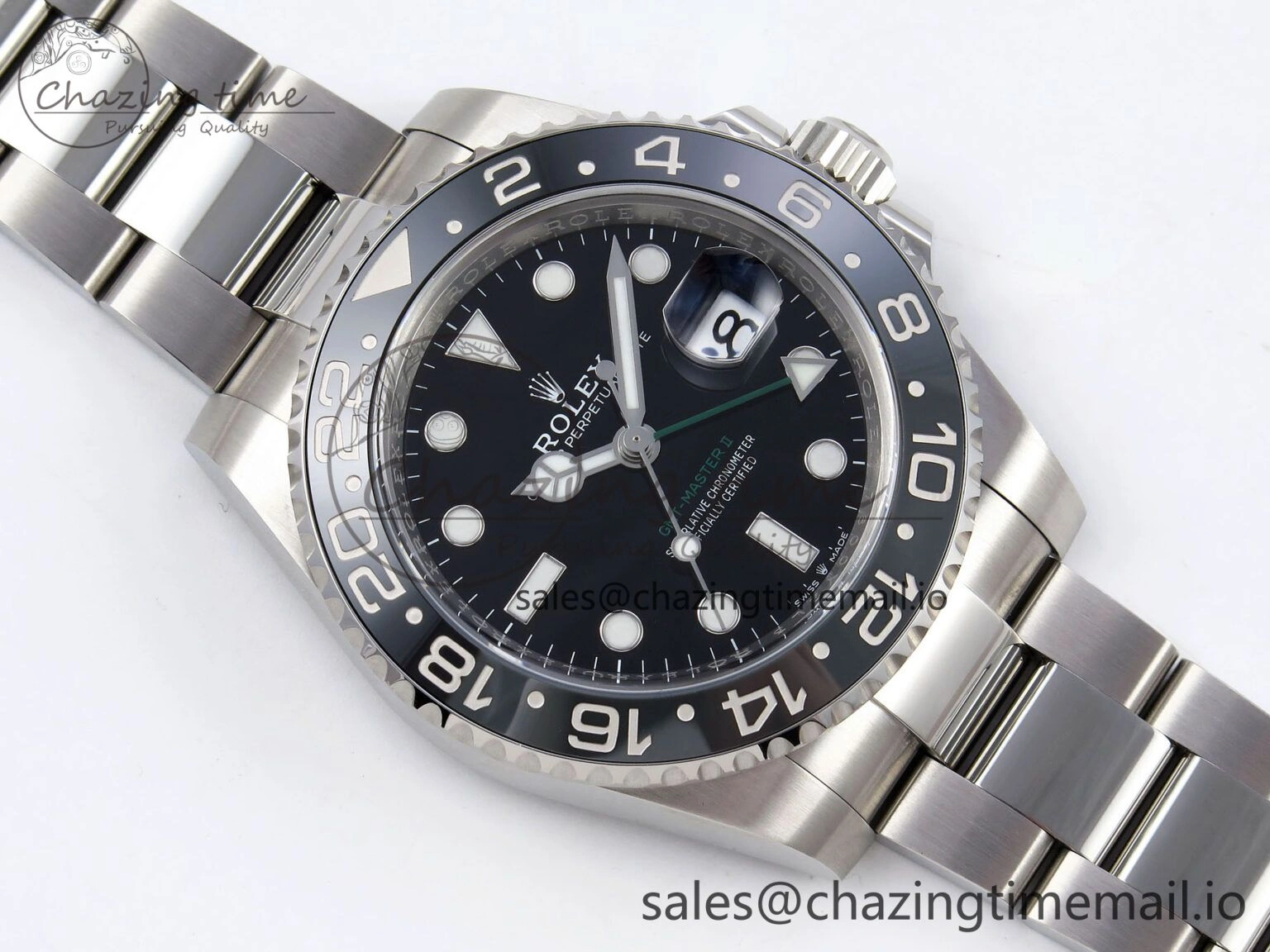 GMT-Master II 126710 GRNR Black Gray Ceramic 904L Steel Clean 1:1 Best Edition on Oyster Strap DD HighQuality 1331