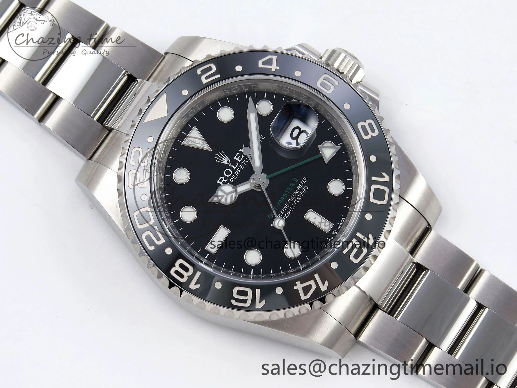 GMT-Master II 126710 GRNR Black Gray Ceramic 904L Steel Clean 1:1 Best Edition on Oyster Strap DD HighQuality 1331