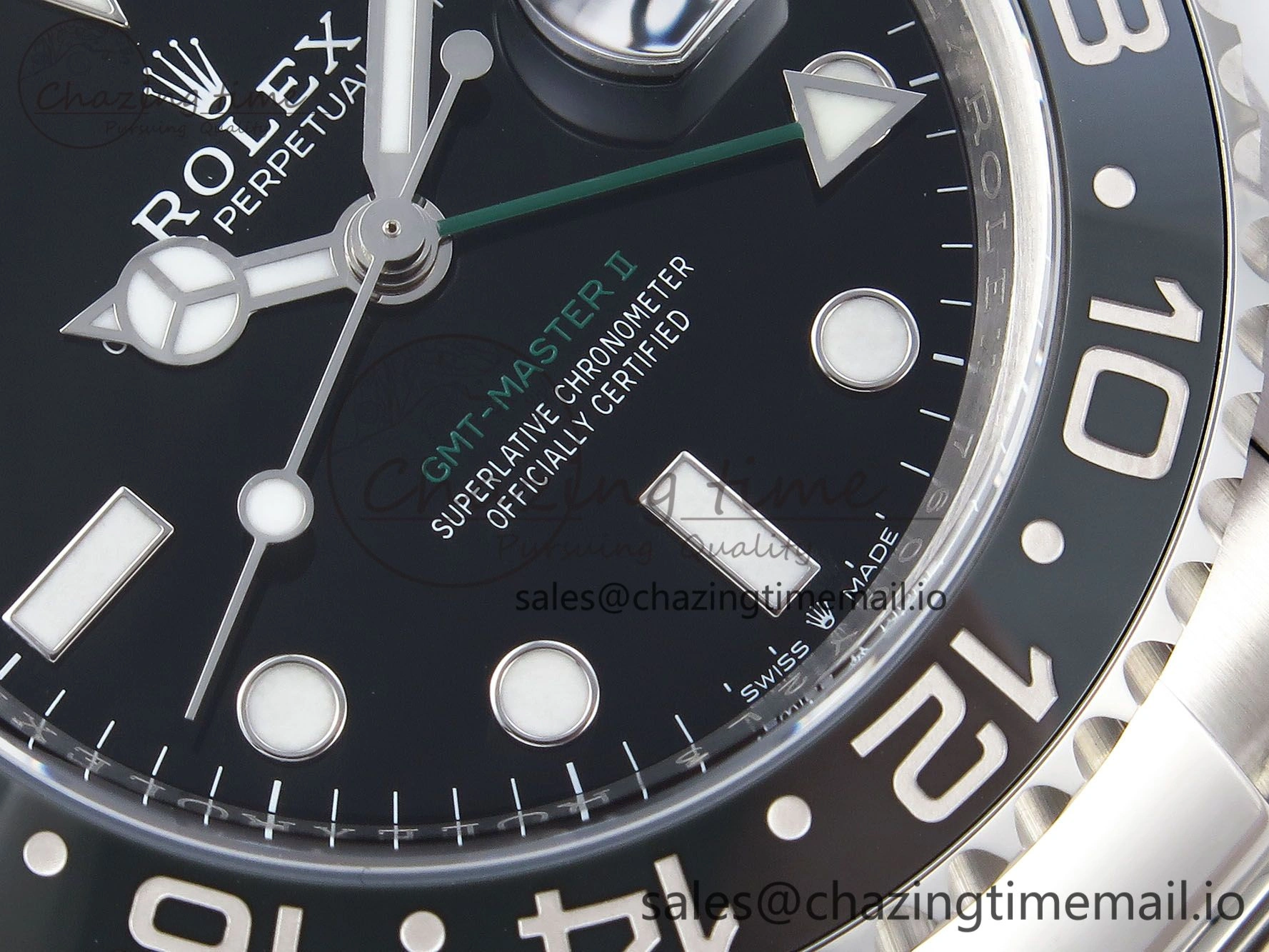 GMT-Master II 126710 GRNR Black Gray Ceramic 904L Steel Clean 1:1 Best Edition on Oyster Strap DD HighQuality 1331