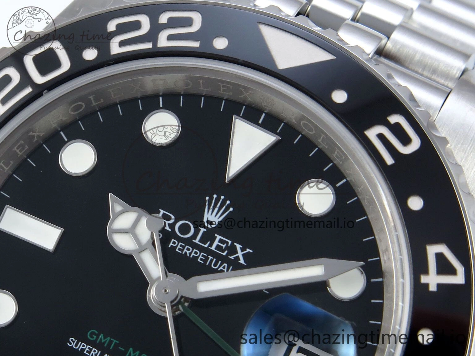 GMT-Master II 126710 GRNR Black Gray Ceramic 904L Steel EWE 1:1 Best Edition on Jubilee Strap EWE3285 V OnTrend 821