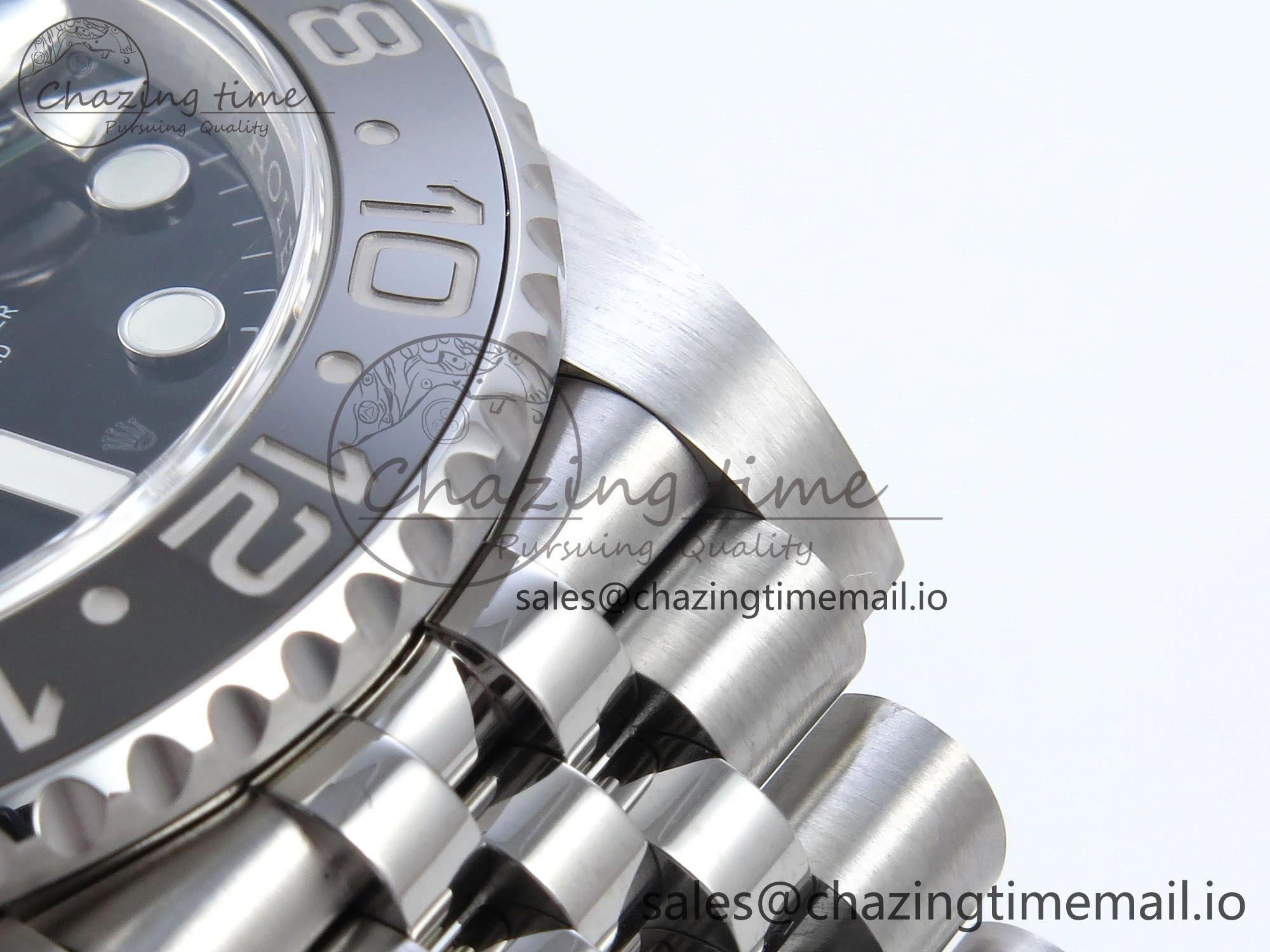 GMT-Master II 126710 GRNR Black Gray Ceramic 904L Steel EWE 1:1 Best Edition on Jubilee Strap EWE3285 V OnTrend 821