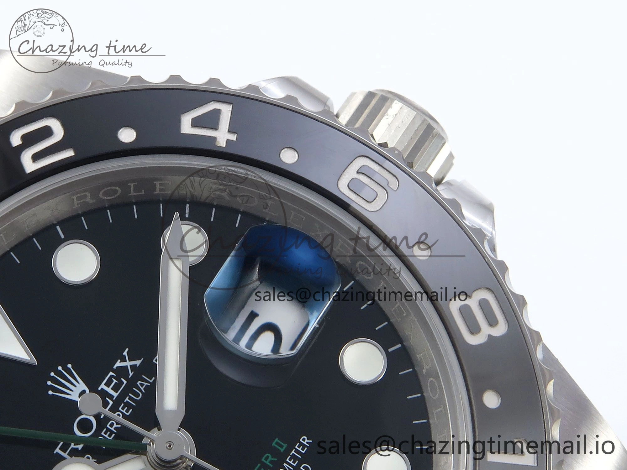 Soft GMT-Master II 126710 GRNR Black Gray Ceramic 904L Steel EWE 1:1 Best Edition on Oyster Strap EWE3285 V 814