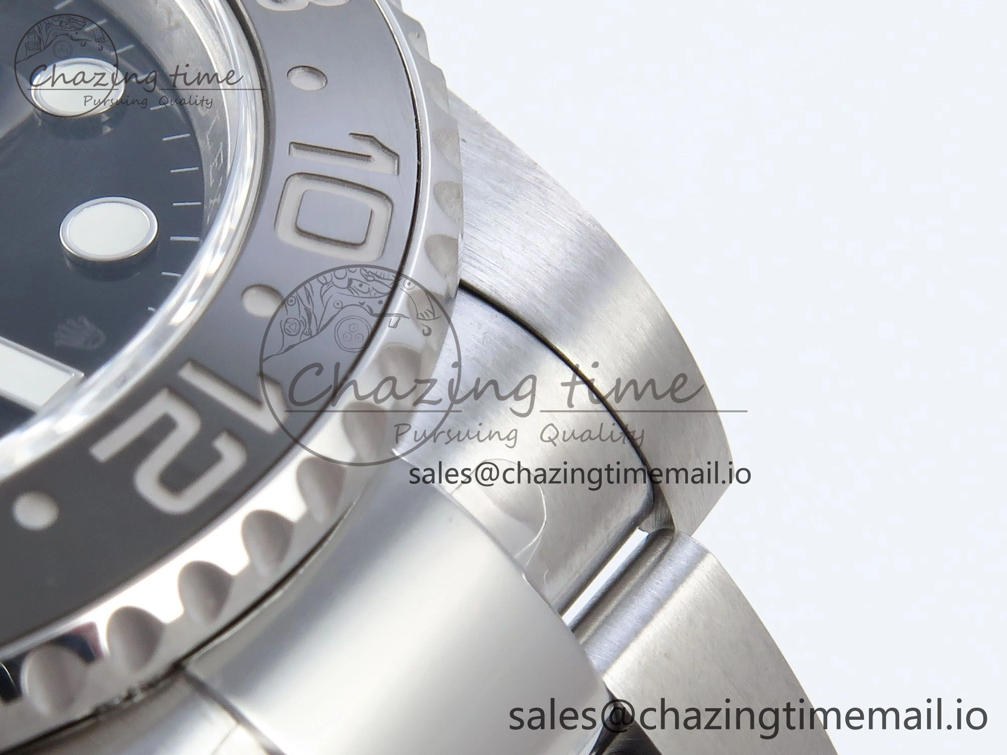 Soft GMT-Master II 126710 GRNR Black Gray Ceramic 904L Steel EWE 1:1 Best Edition on Oyster Strap EWE3285 V 814