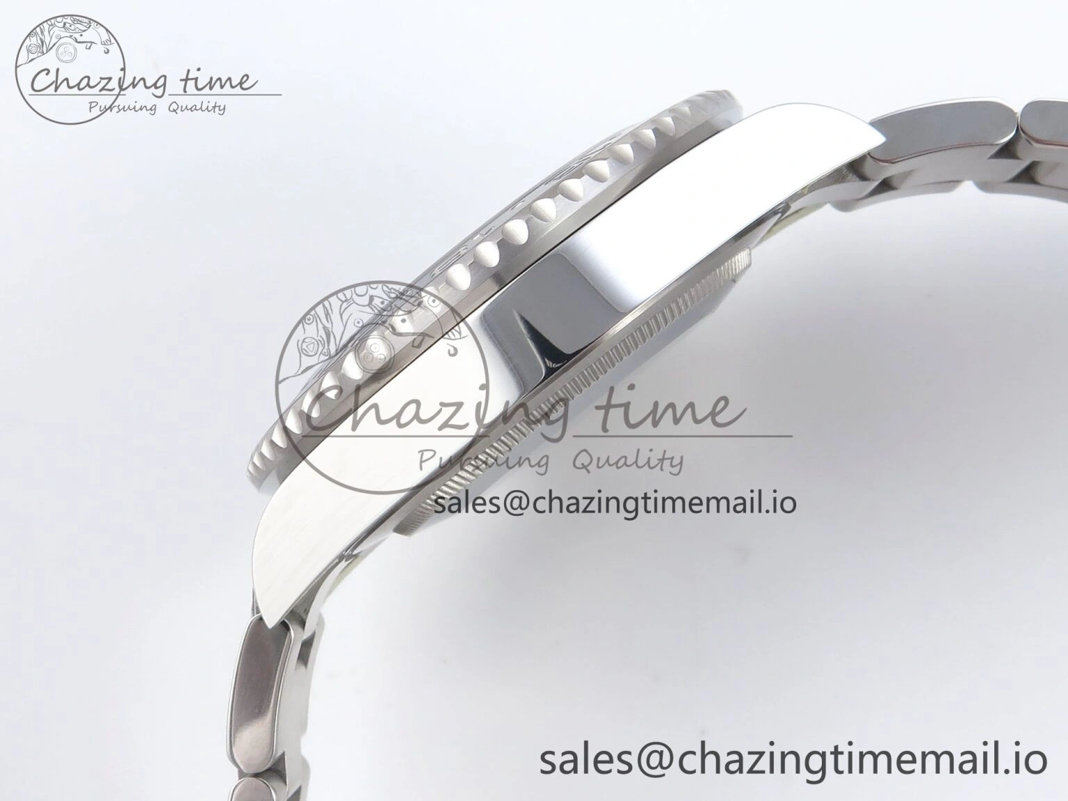 Soft GMT-Master II 126710 GRNR Black Gray Ceramic 904L Steel EWE 1:1 Best Edition on Oyster Strap EWE3285 V 814