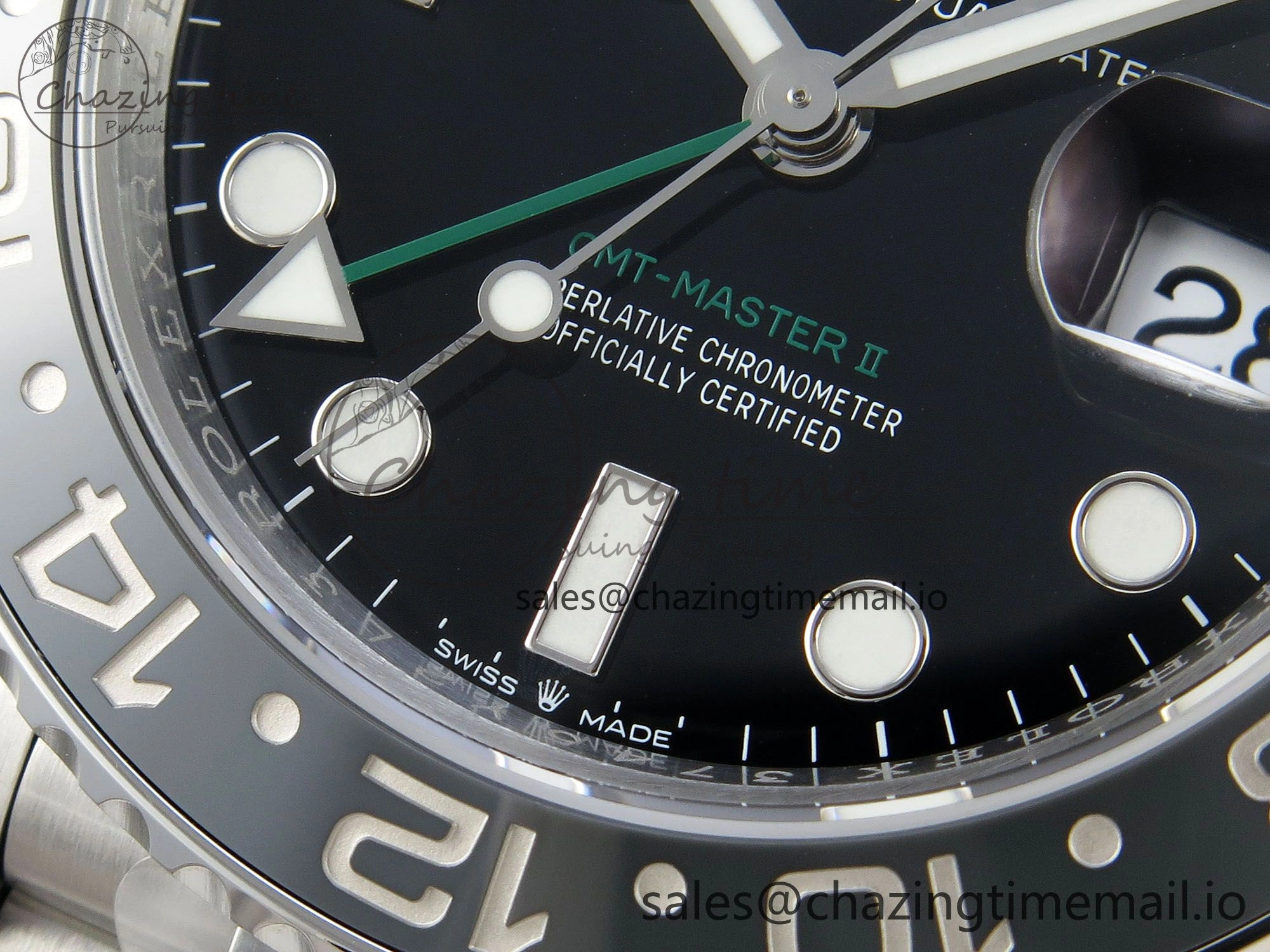 GMT-Master II 126710 GRNR Black Gray Ceramic 904L Steel VSF 1:1 Best Edition on Jubilee Strap DD3285 V Stretchable 6