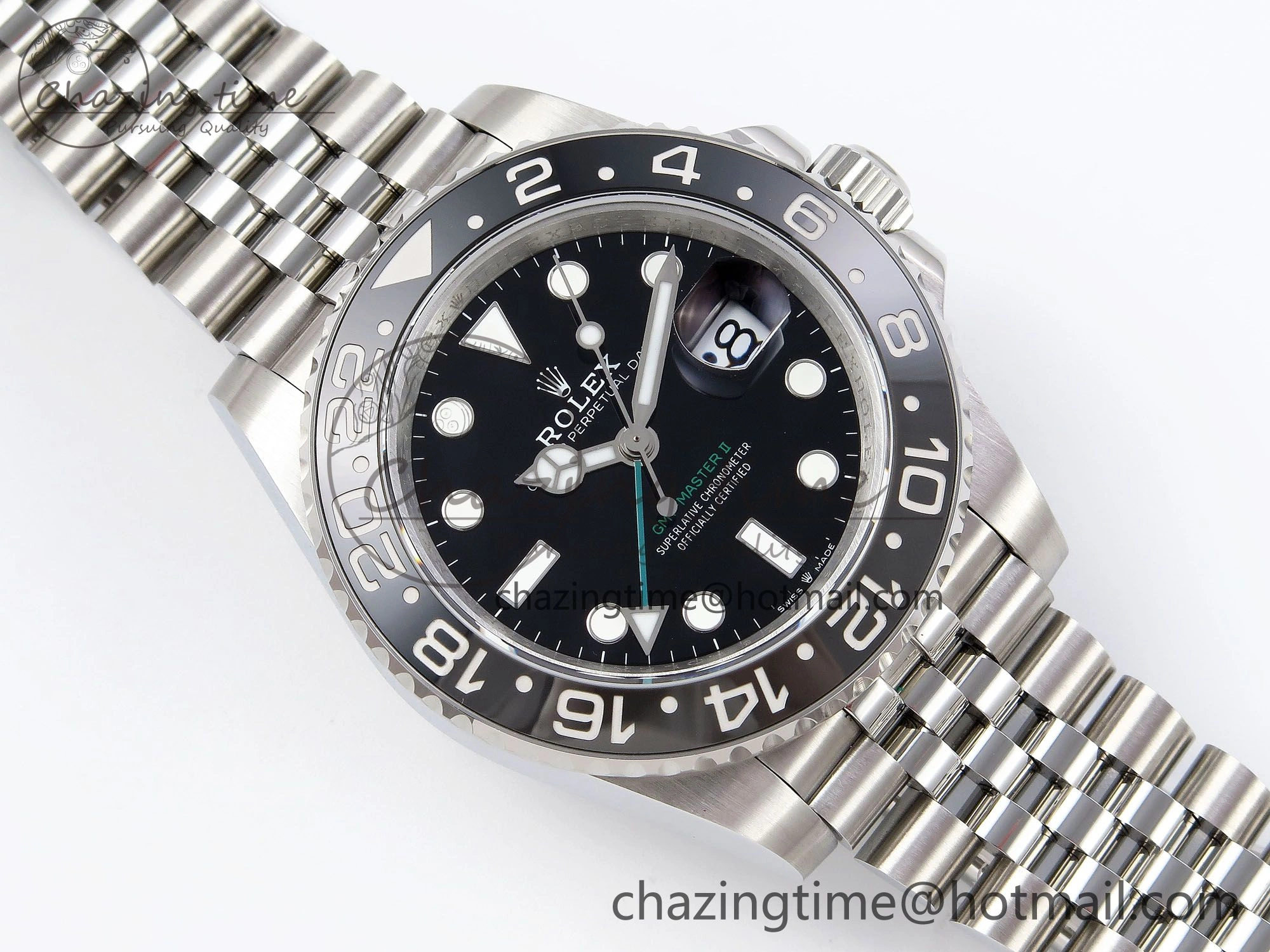 GMT-Master II 126710 GRNR Blue Red Ceramic QF 1:1 Best Edition on Jubilee Bracelet VR3285 CHS FlexibleFit 1294