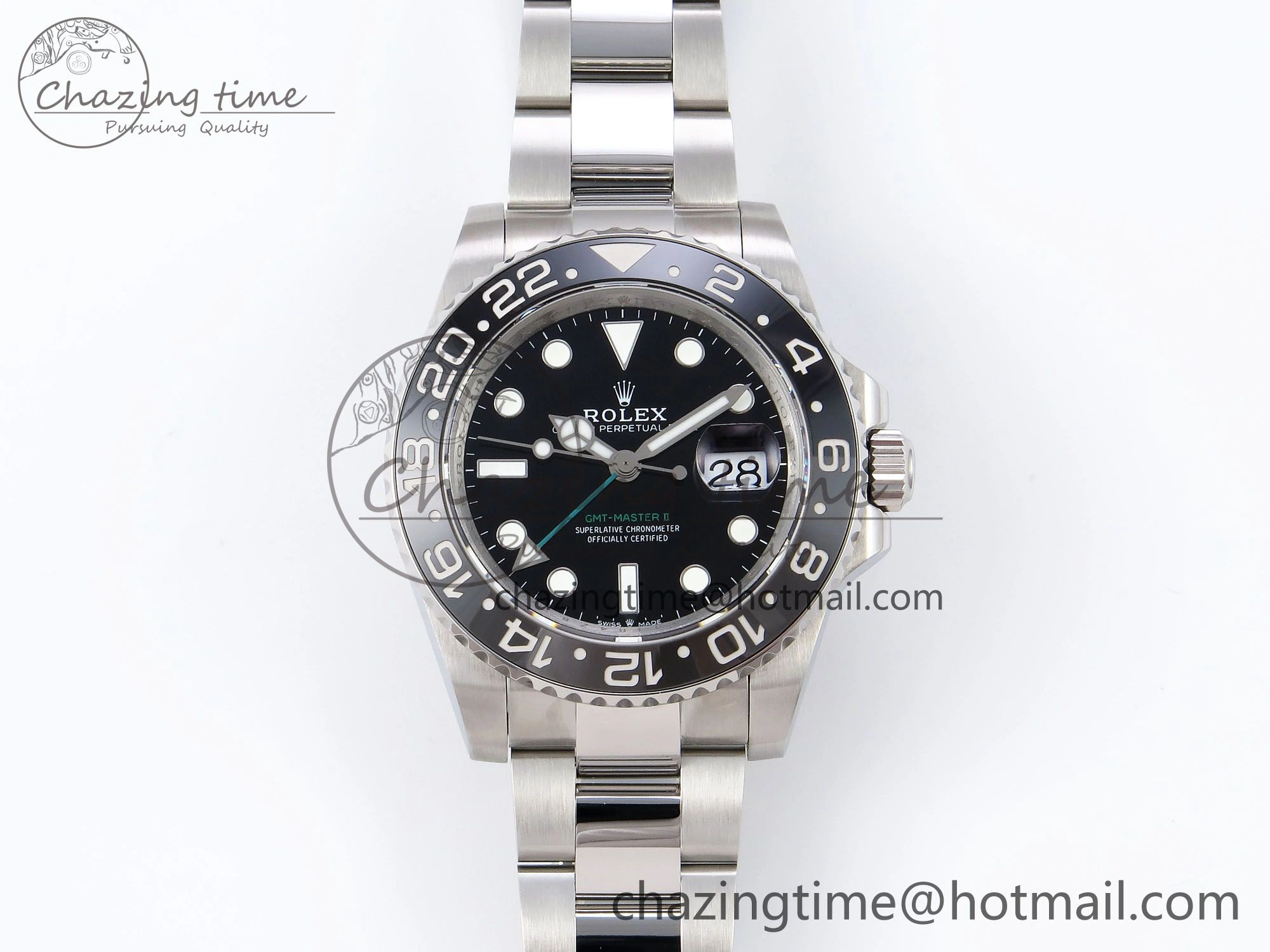 EyeCatching GMT-Master II 126710 GRNR Blue Red Ceramic QF 1:1 Best Edition on Oyster Bracelet VR3285 CHS 1298