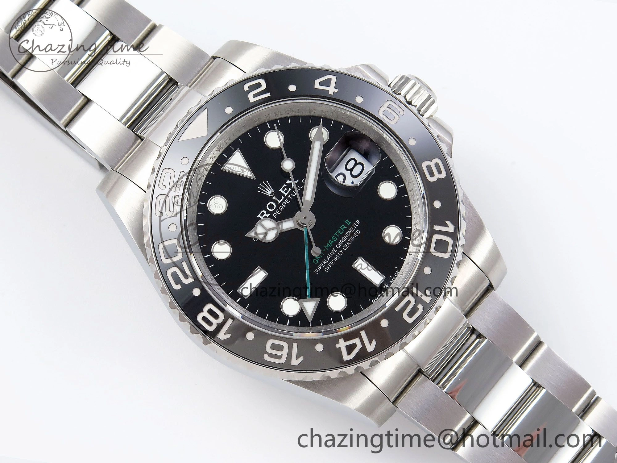 EyeCatching GMT-Master II 126710 GRNR Blue Red Ceramic QF 1:1 Best Edition on Oyster Bracelet VR3285 CHS 1298