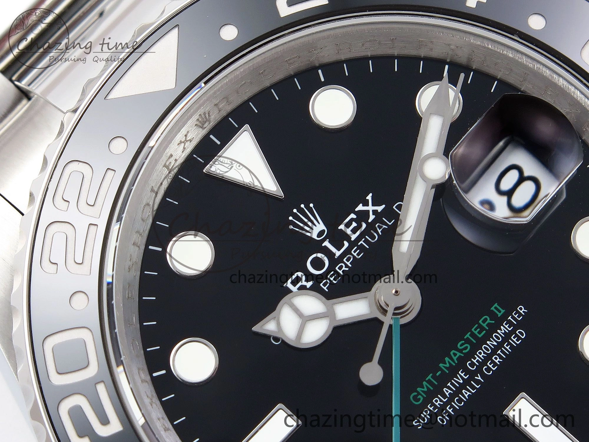 EyeCatching GMT-Master II 126710 GRNR Blue Red Ceramic QF 1:1 Best Edition on Oyster Bracelet VR3285 CHS 1298
