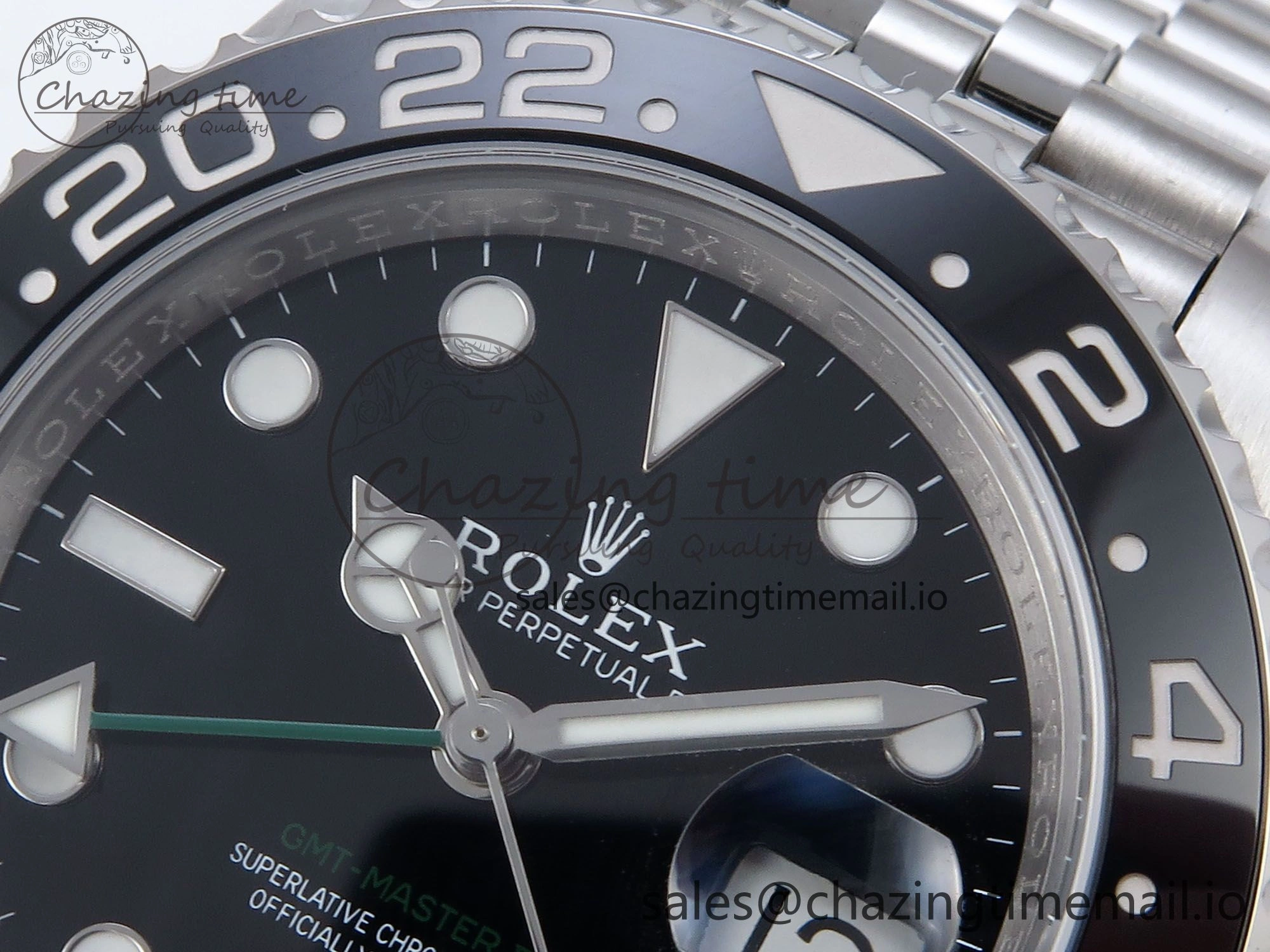 GMT Master II 126710 GRNR QF+ 1:1 Best Edition 904L Steel Black Dial on SS Bracelet SH QuickDry 861