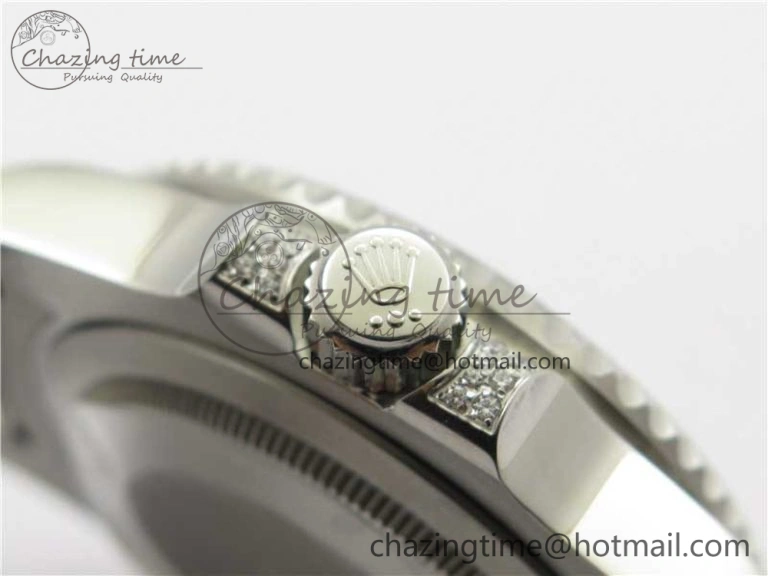 Fashionable GMT Master II 126710 Red Blue T Crystal VRF Best Edition Black Dial On SS Paved Crystal Bracelet  A3186 CHS 2915