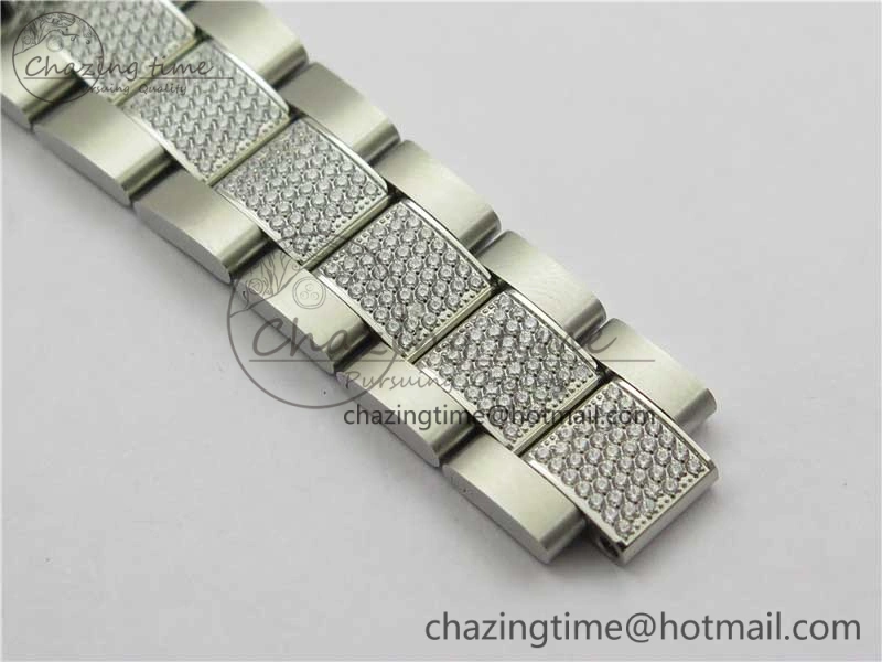 Fashionable GMT Master II 126710 Red Blue T Crystal VRF Best Edition Black Dial On SS Paved Crystal Bracelet  A3186 CHS 2915