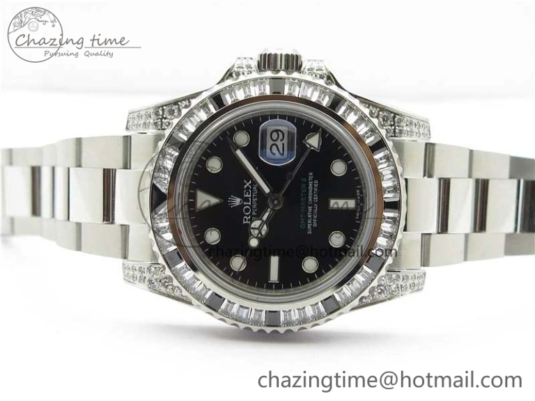 GMT Master II 126710 White Black T Crystal Bp Maker Best Edition Black Dial On SS Bracelet  3186 CHS Thermal 2914